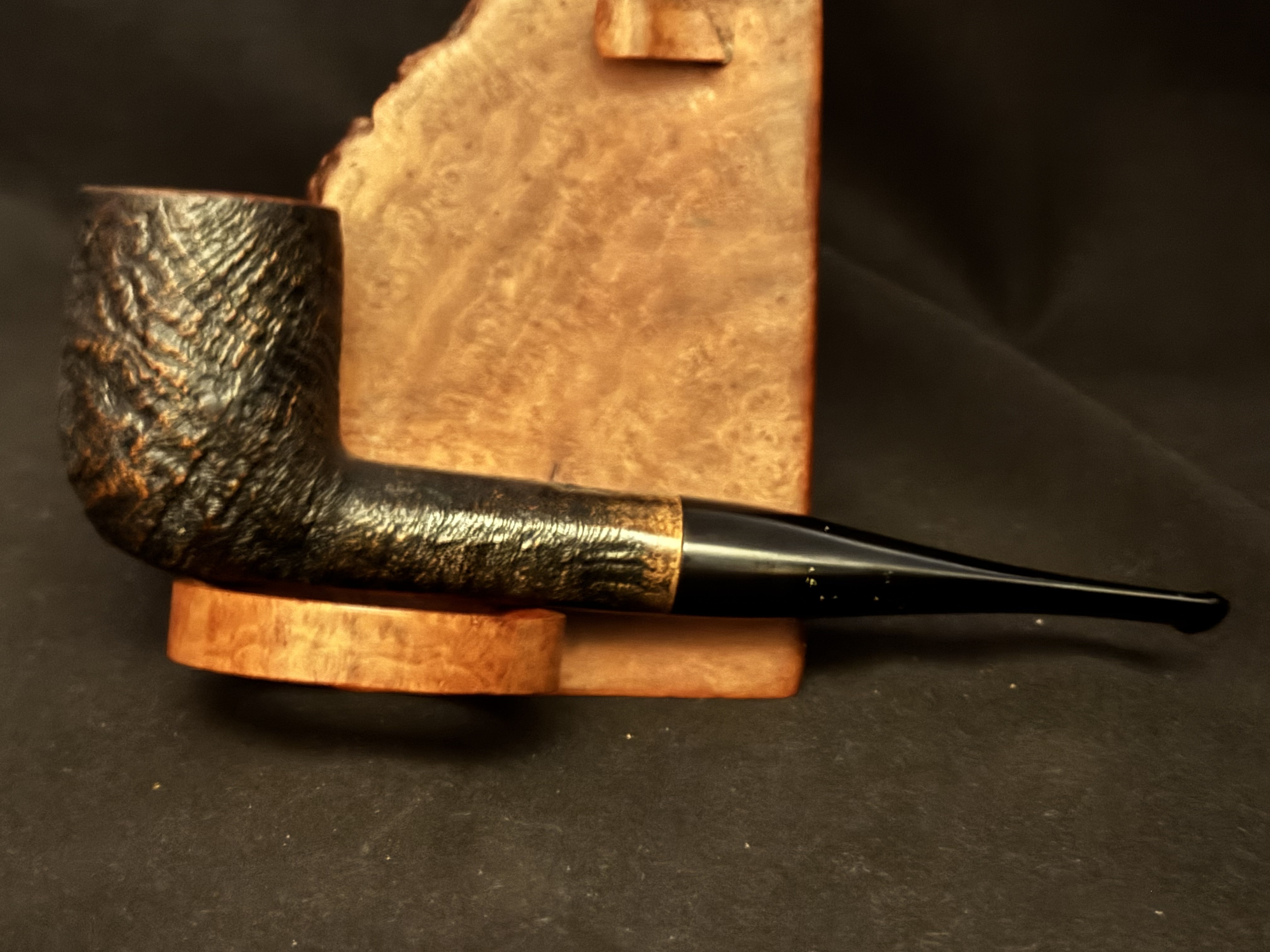 Vauen Dr. Perl 4268 Sandblast Straight Billiard Estate Pipe 9mm Filter 3