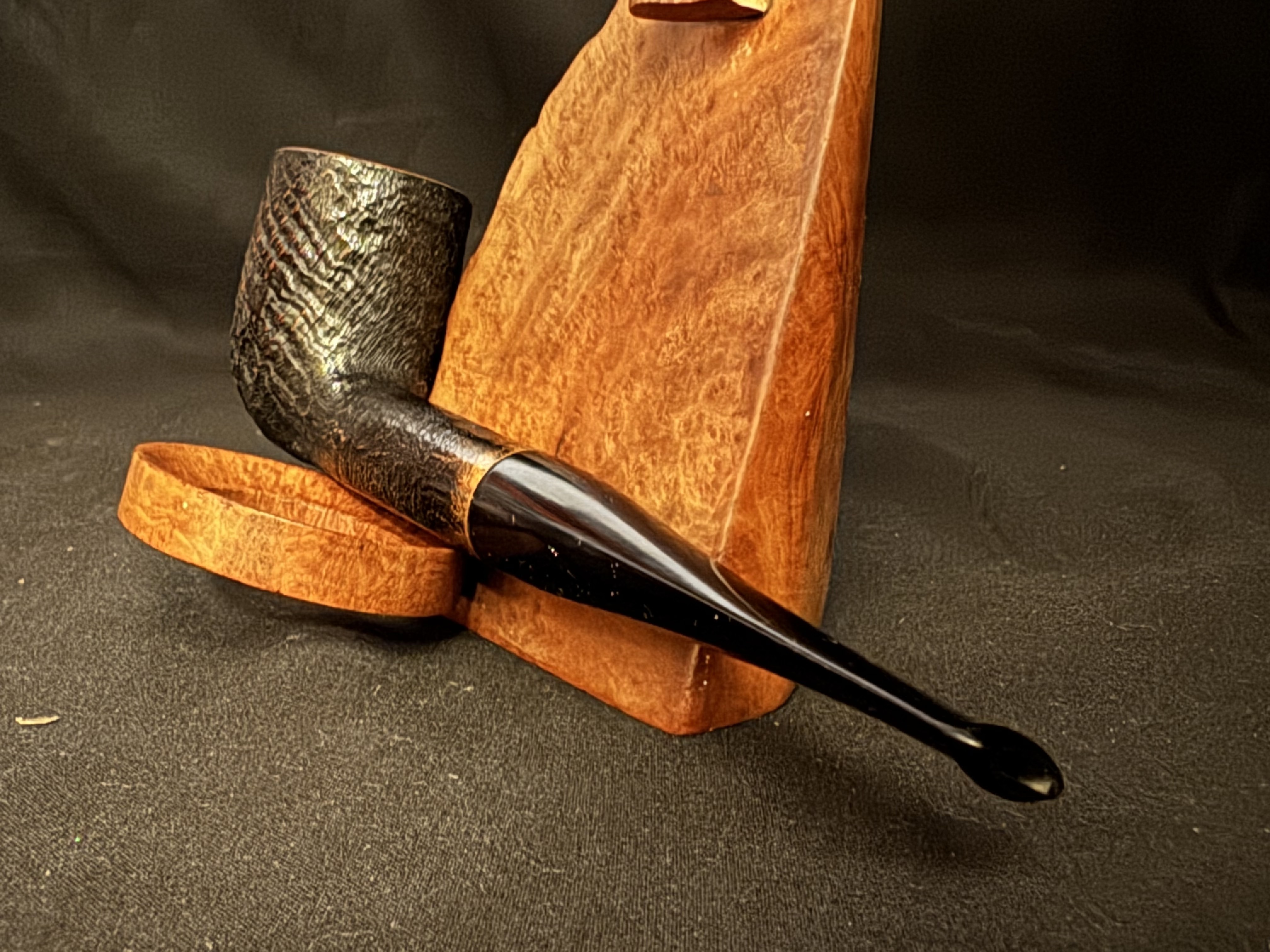 Vauen Dr. Perl 4268 Sandblast Straight Billiard Estate Pipe 9mm Filter 7