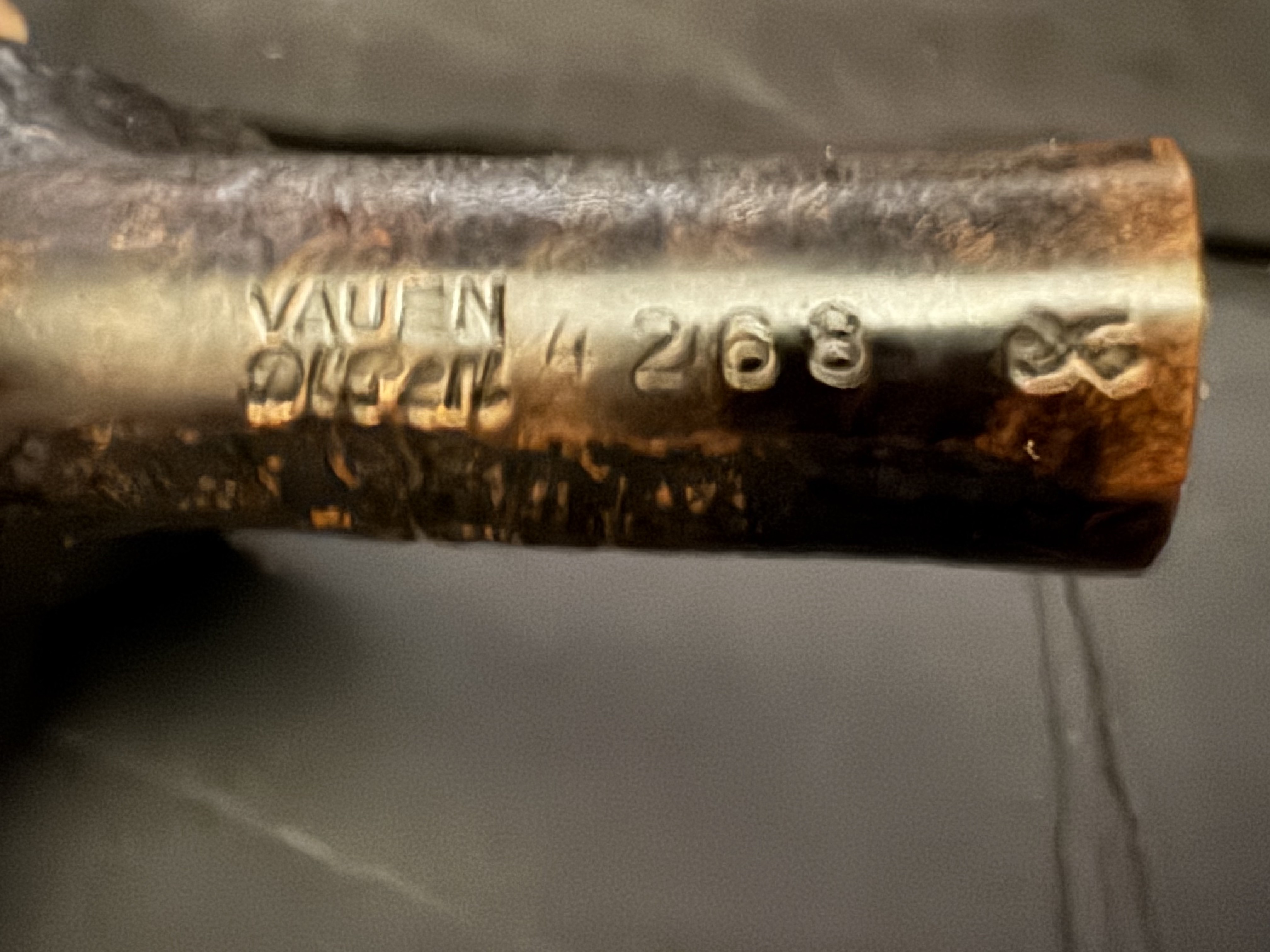 Vauen Dr. Perl 4268 Sandblast Straight Billiard Estate Pipe 9mm Filter 9