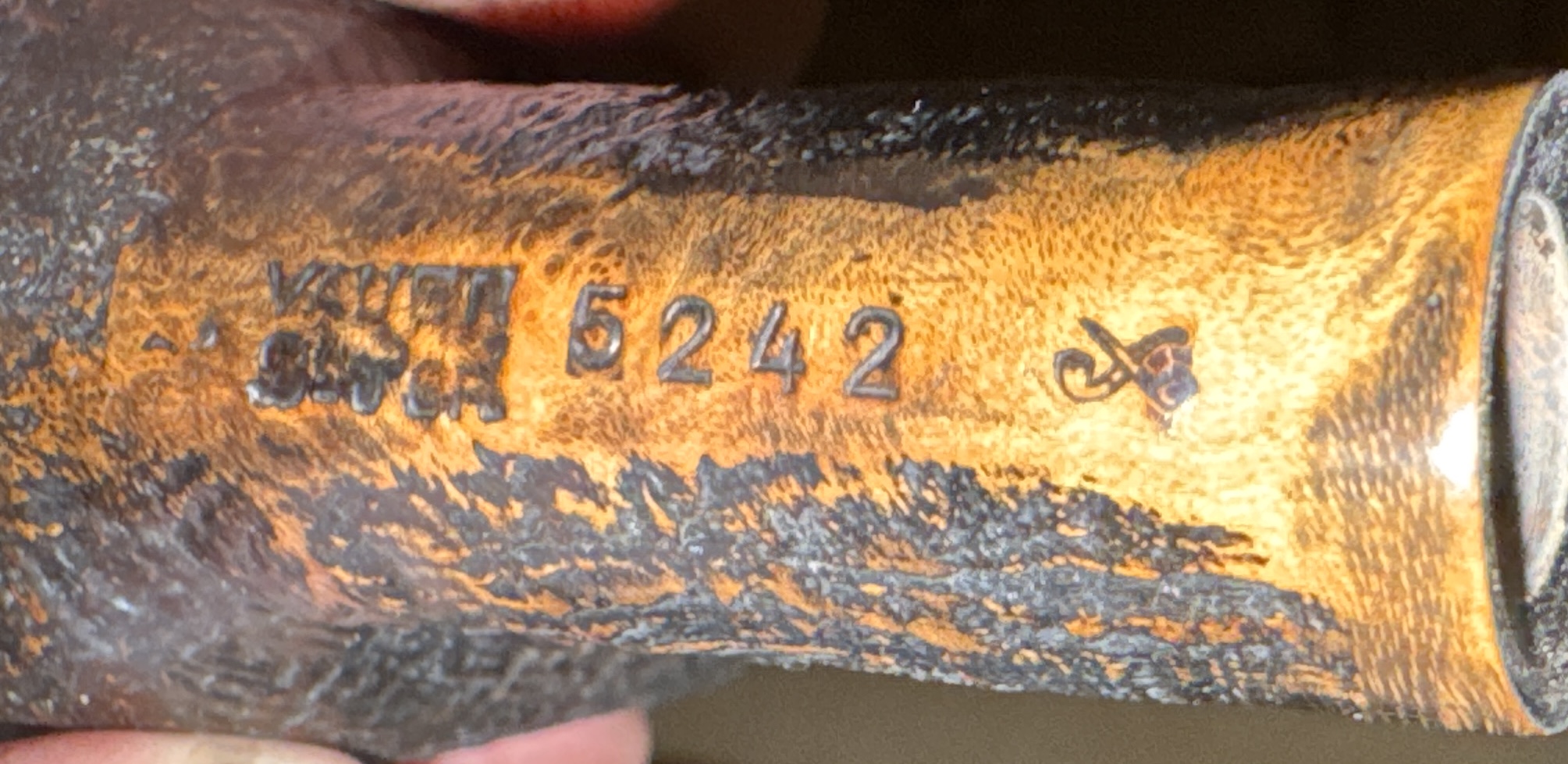 Vauen Dr. Perl 5242 Sandblast Straight Billiard Vulcanite Saddle Stem Estate Pipe 11