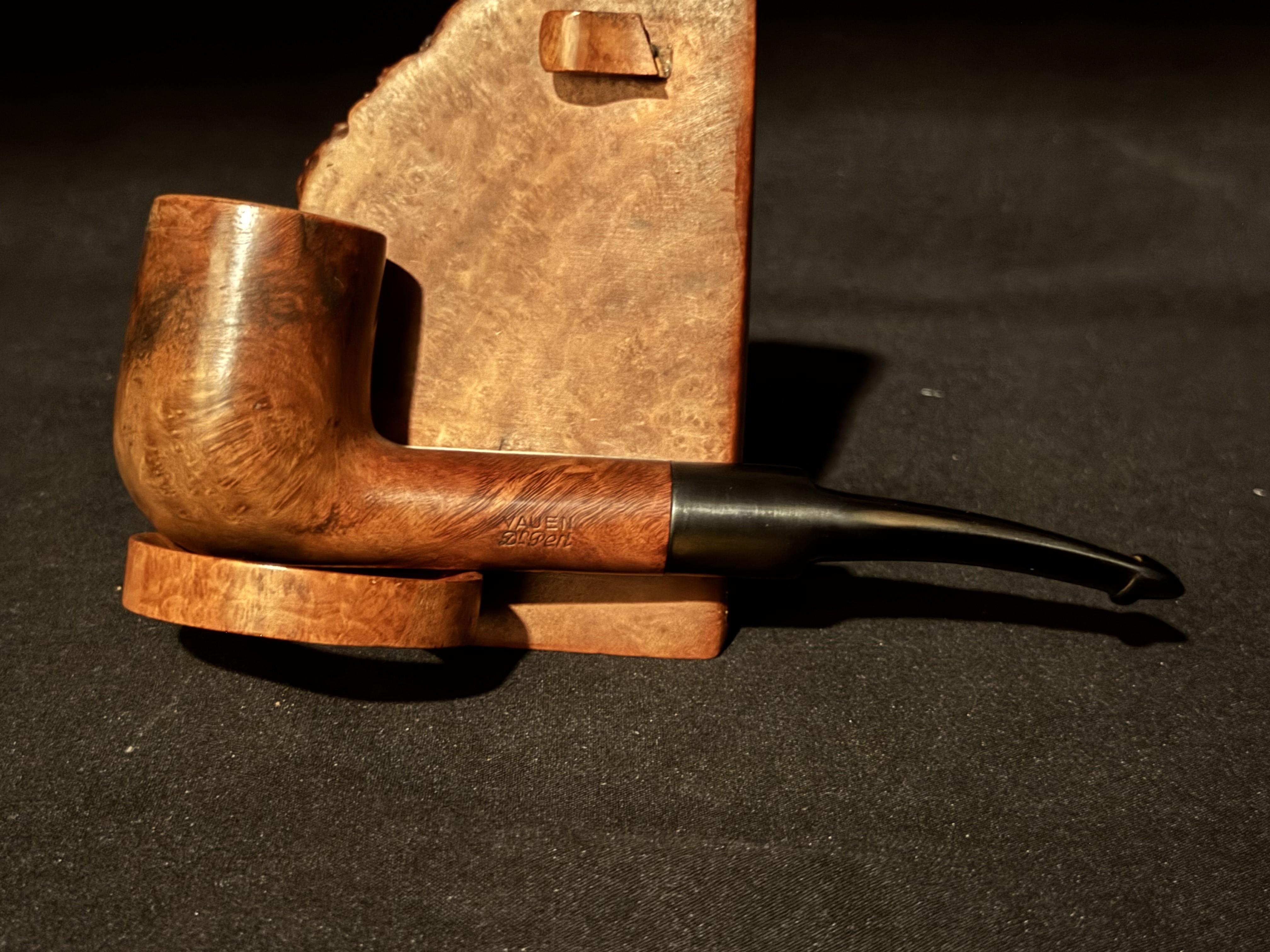 Vauen Dr Perl 6603 Smooth Bent Billiard Estate Pipe 9mm Filter Vulcanite Stem 3