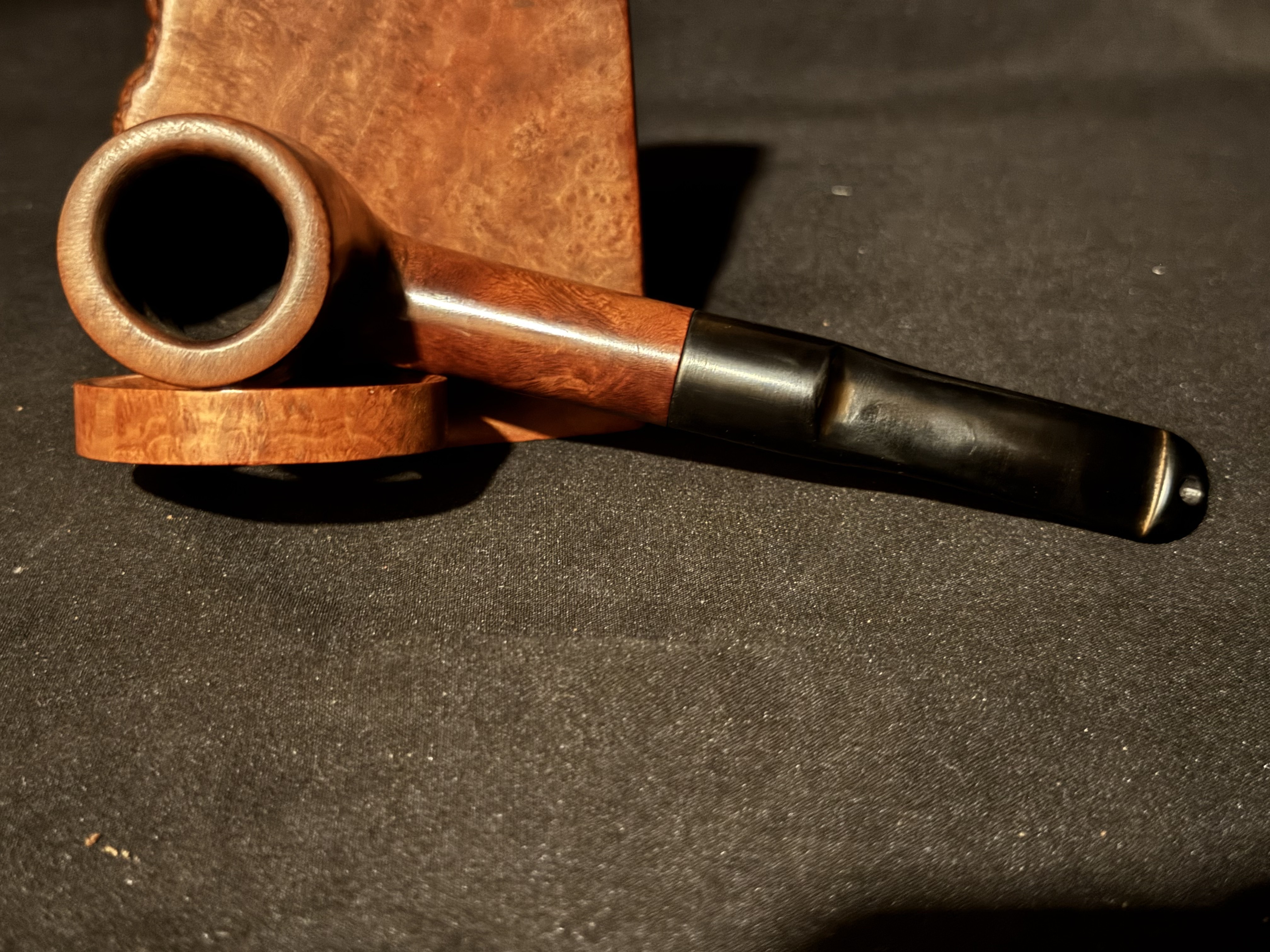 Vauen Dr Perl 6603 Smooth Bent Billiard Estate Pipe 9mm Filter Vulcanite Stem 5