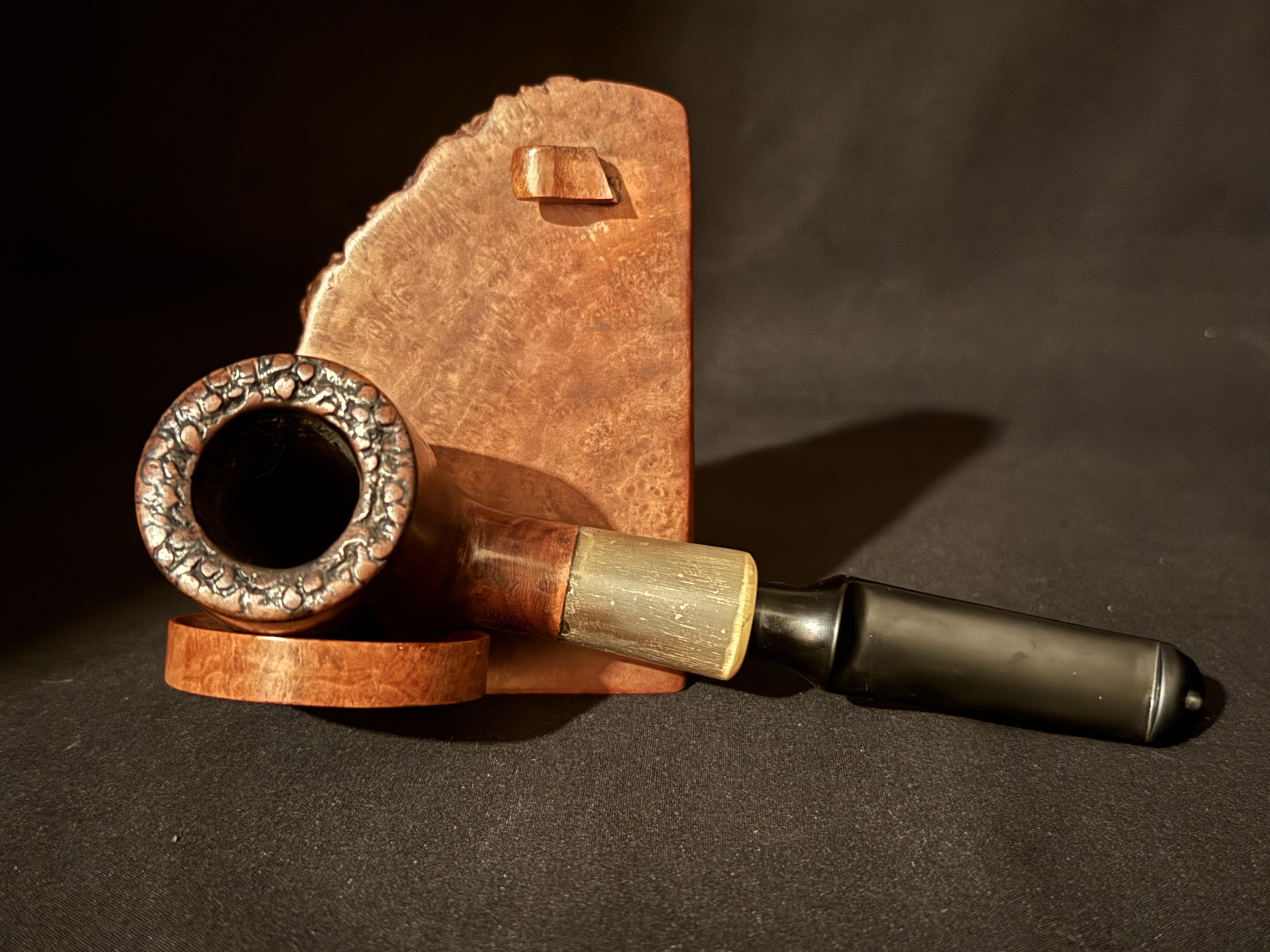 Vauen Dr. Perl Smooth Straight Billiard Estate Pipe, 9mm Filter, Vulcanite Stem 5