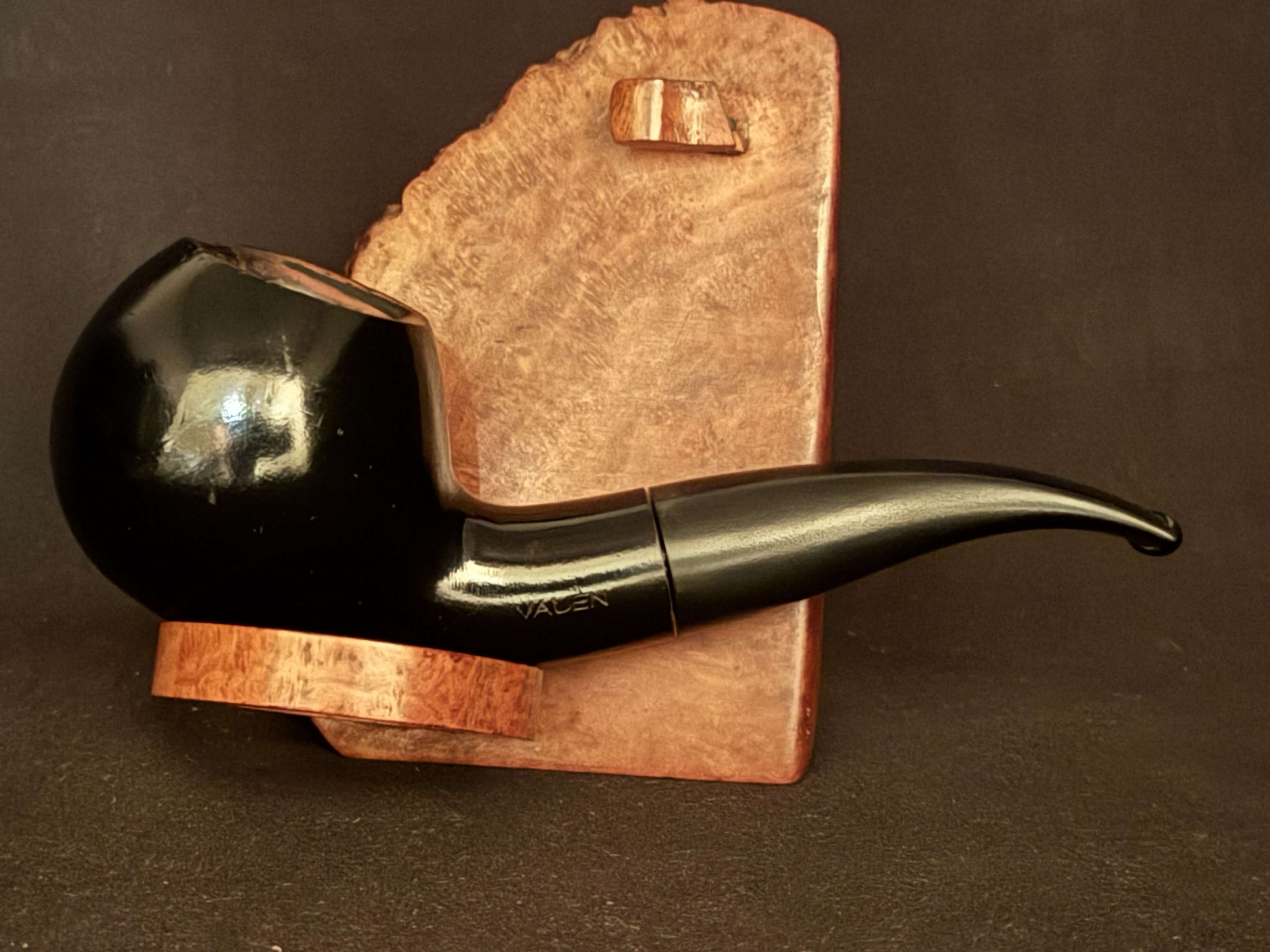 Vauen 1838 Black Apple 9mm Vulcanite Estate Pipe 3
