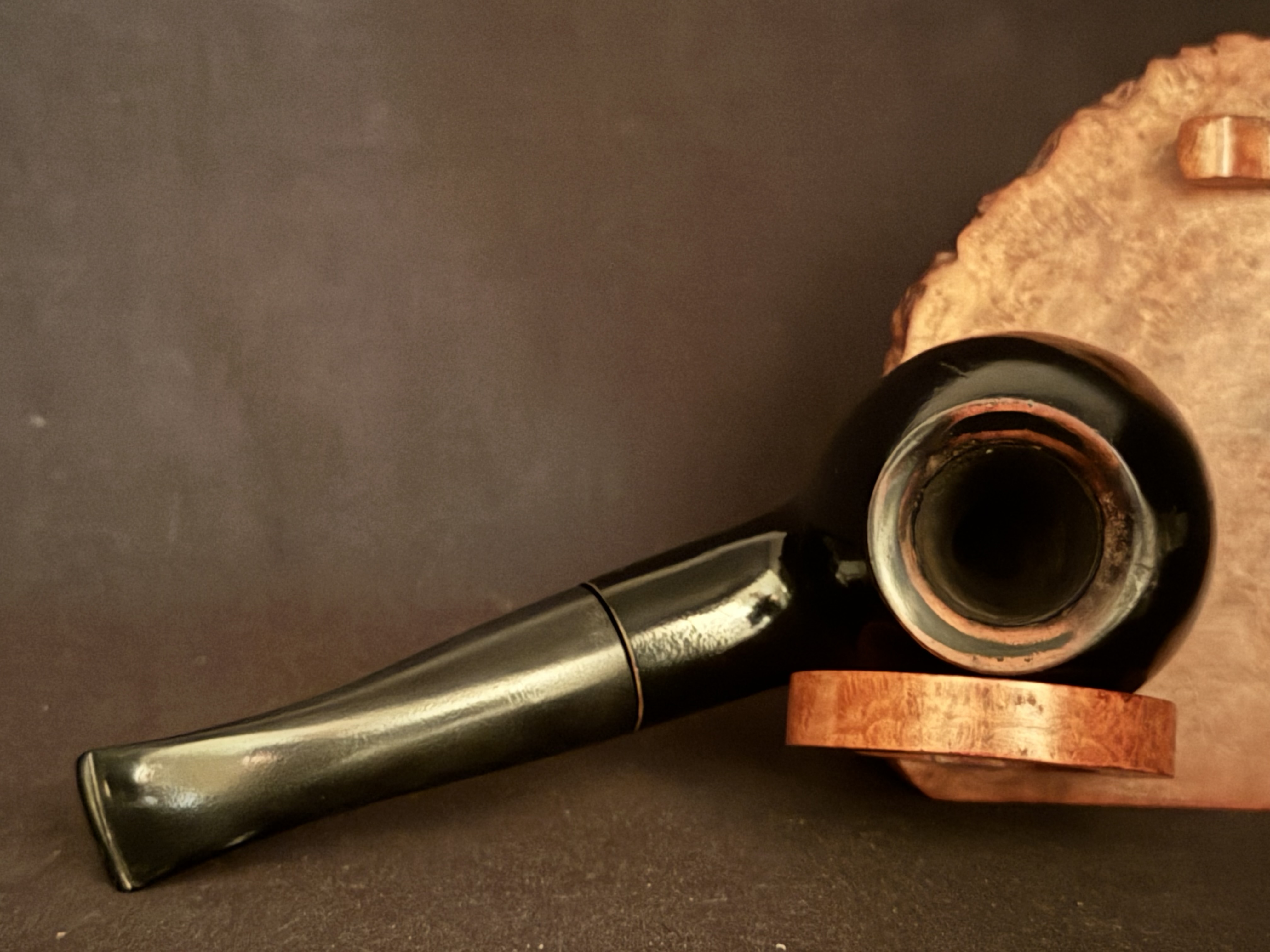 Vauen 1838 Black Apple 9mm Vulcanite Estate Pipe 5