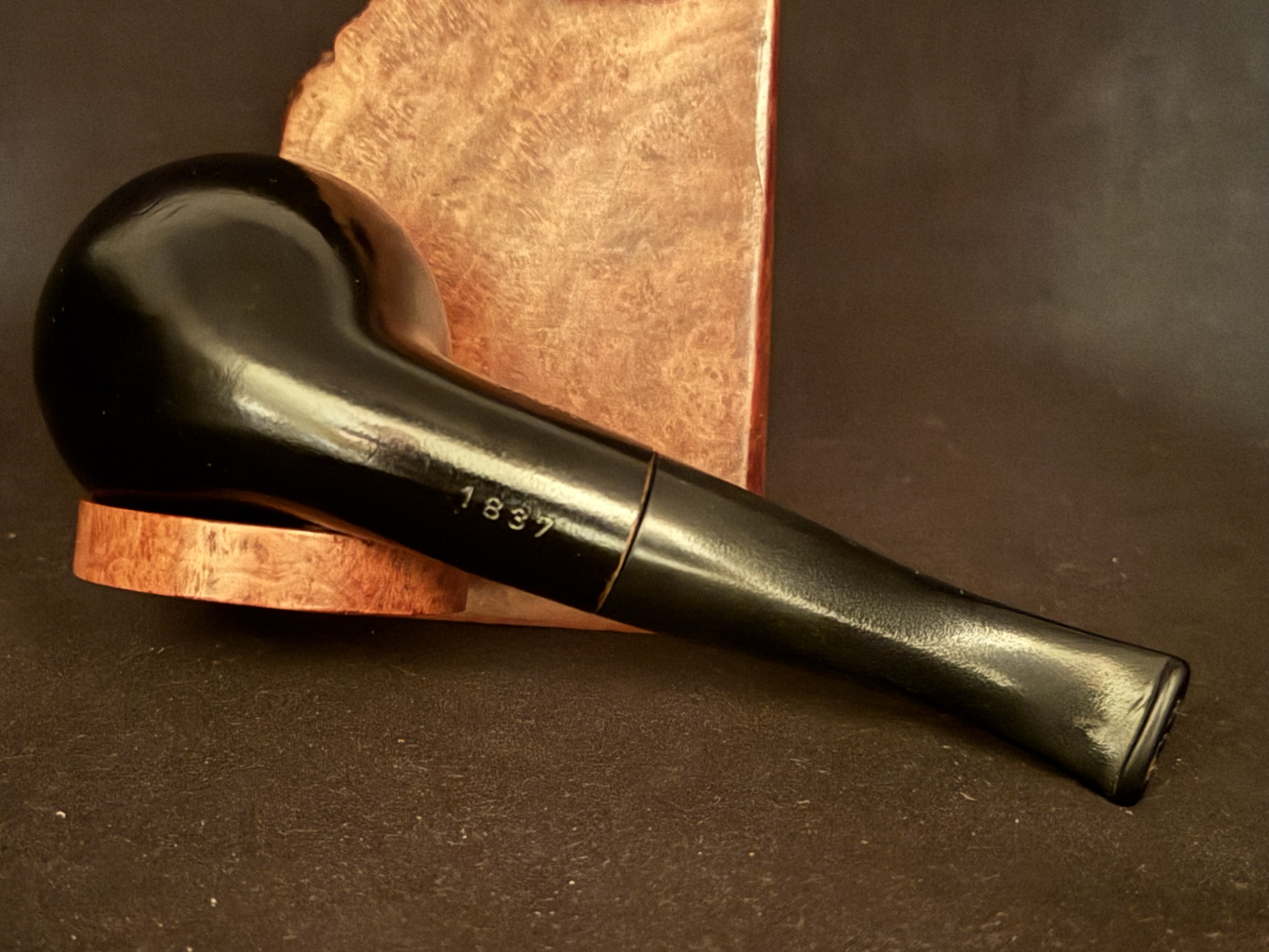 Vauen 1838 Black Apple 9mm Vulcanite Estate Pipe 6