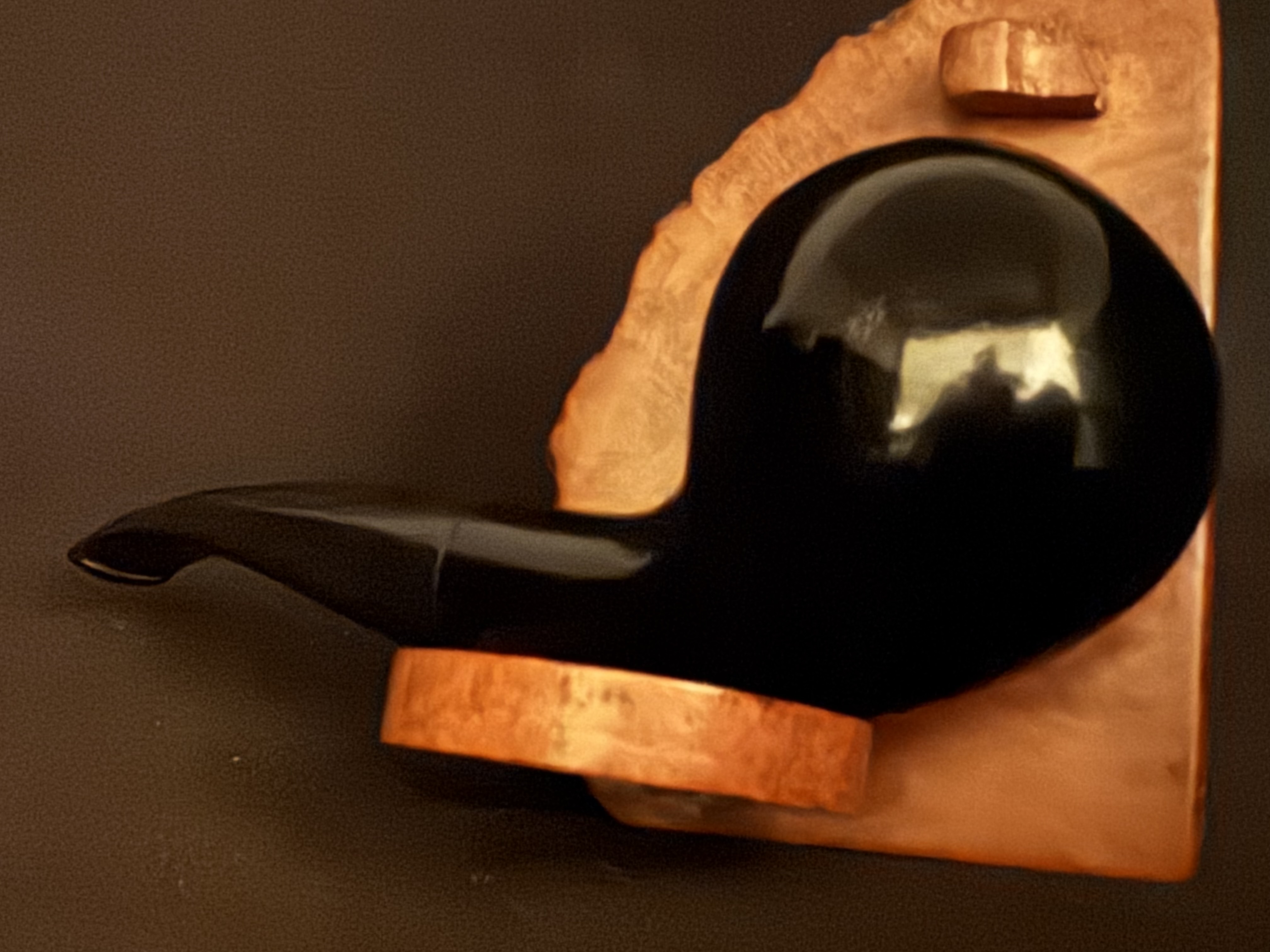 Vauen 1838 Black Apple 9mm Vulcanite Estate Pipe 7