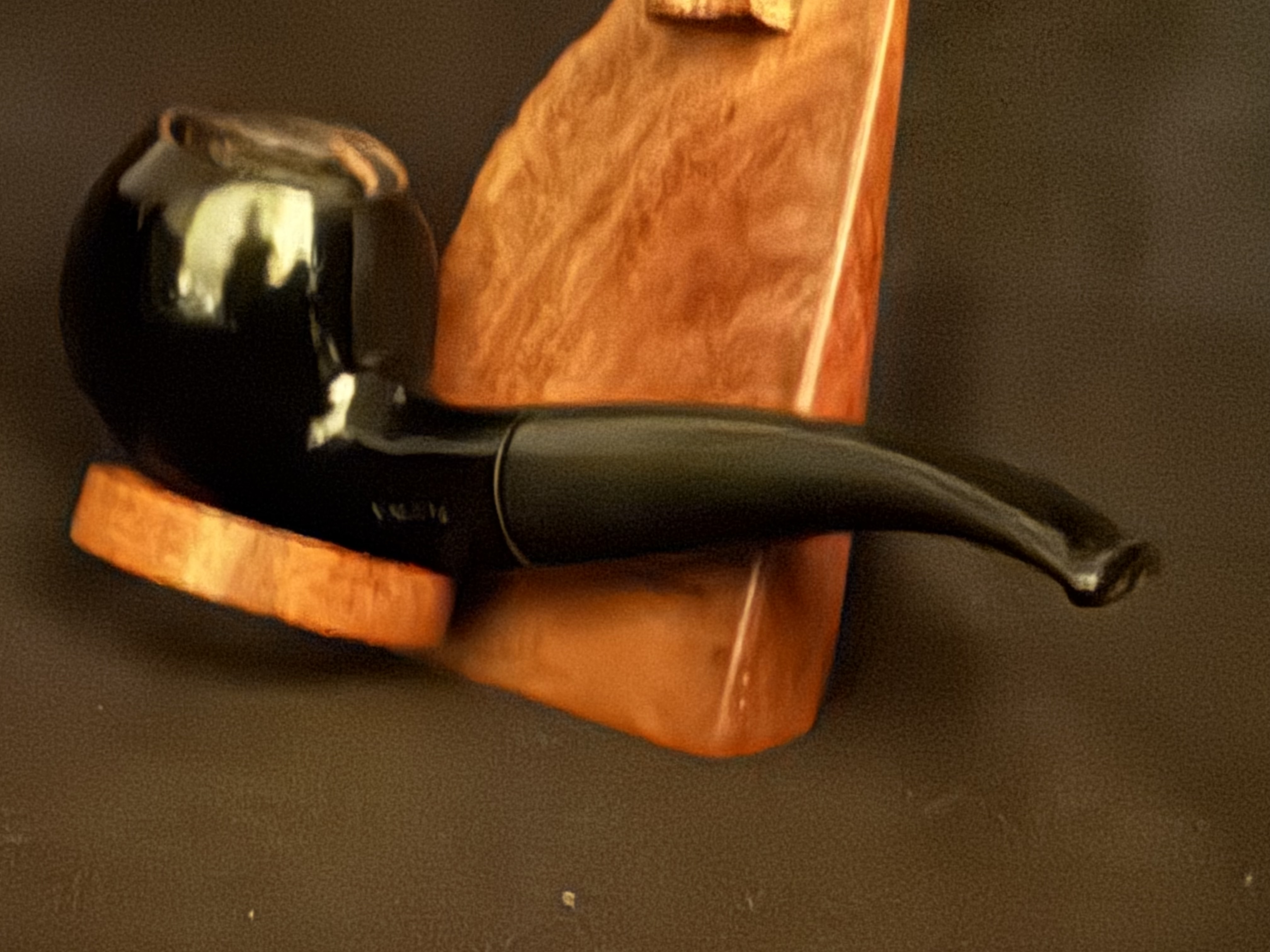 Vauen 1838 Black Apple 9mm Vulcanite Estate Pipe 8