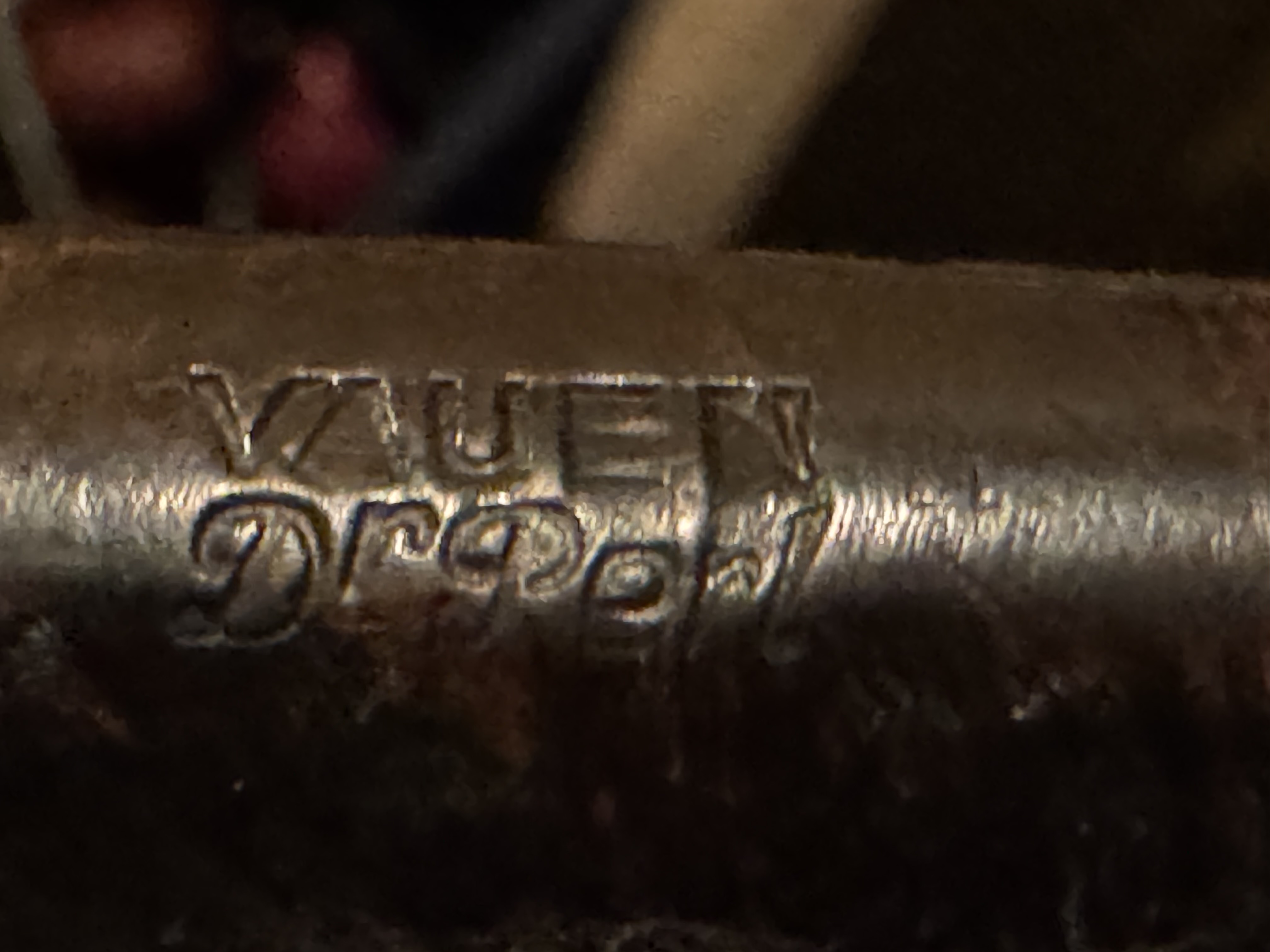 Vauen Dr Perl 80 Sandblast Straight Churchwarden Vulcanite Saddle Stem Estate Pipe 10