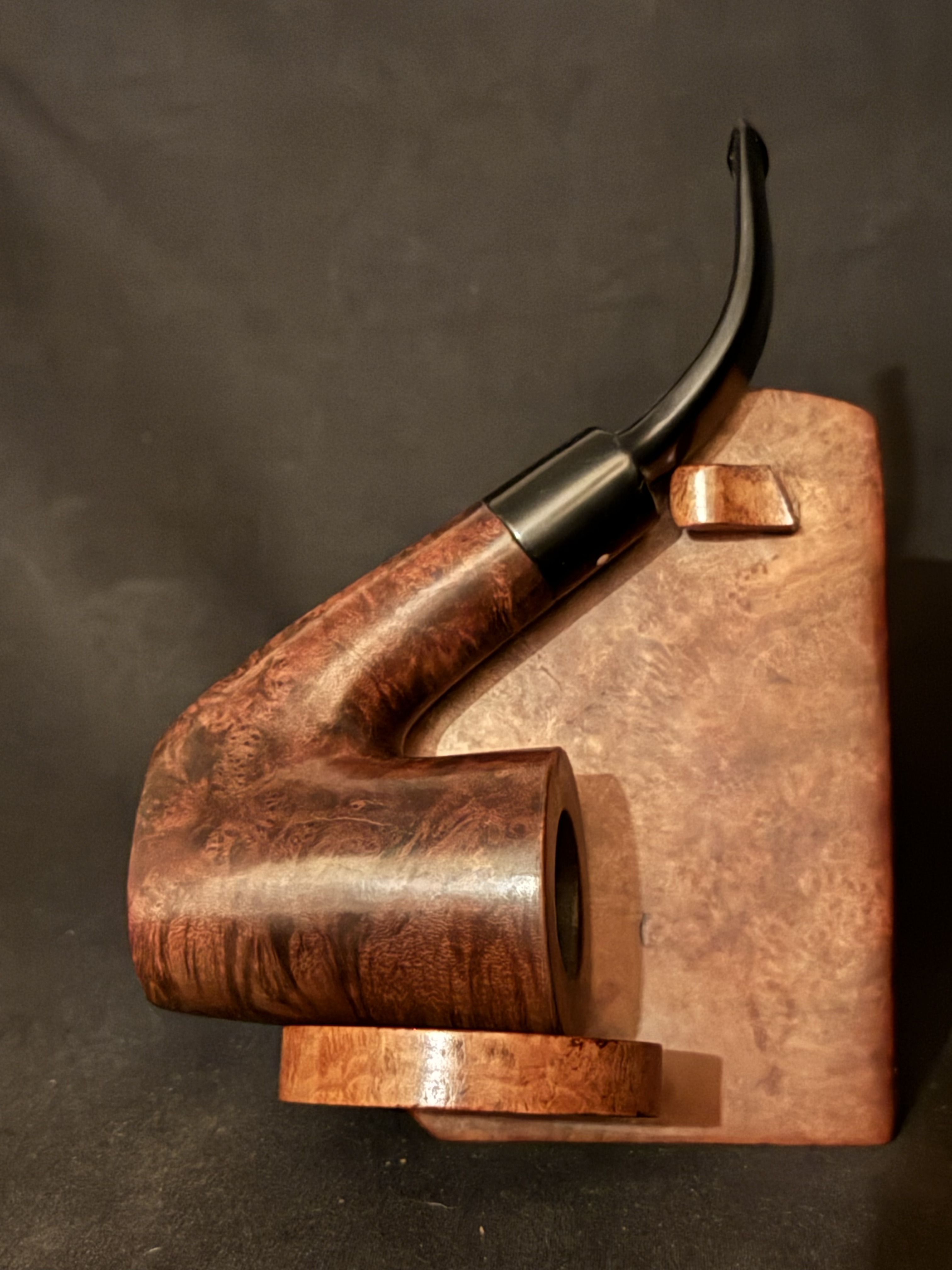Vauen Luxus 037 Smooth Bent Dublin Sitter Estate Pipe with Vulcanite Saddle Stem and 9mm Filter 5
