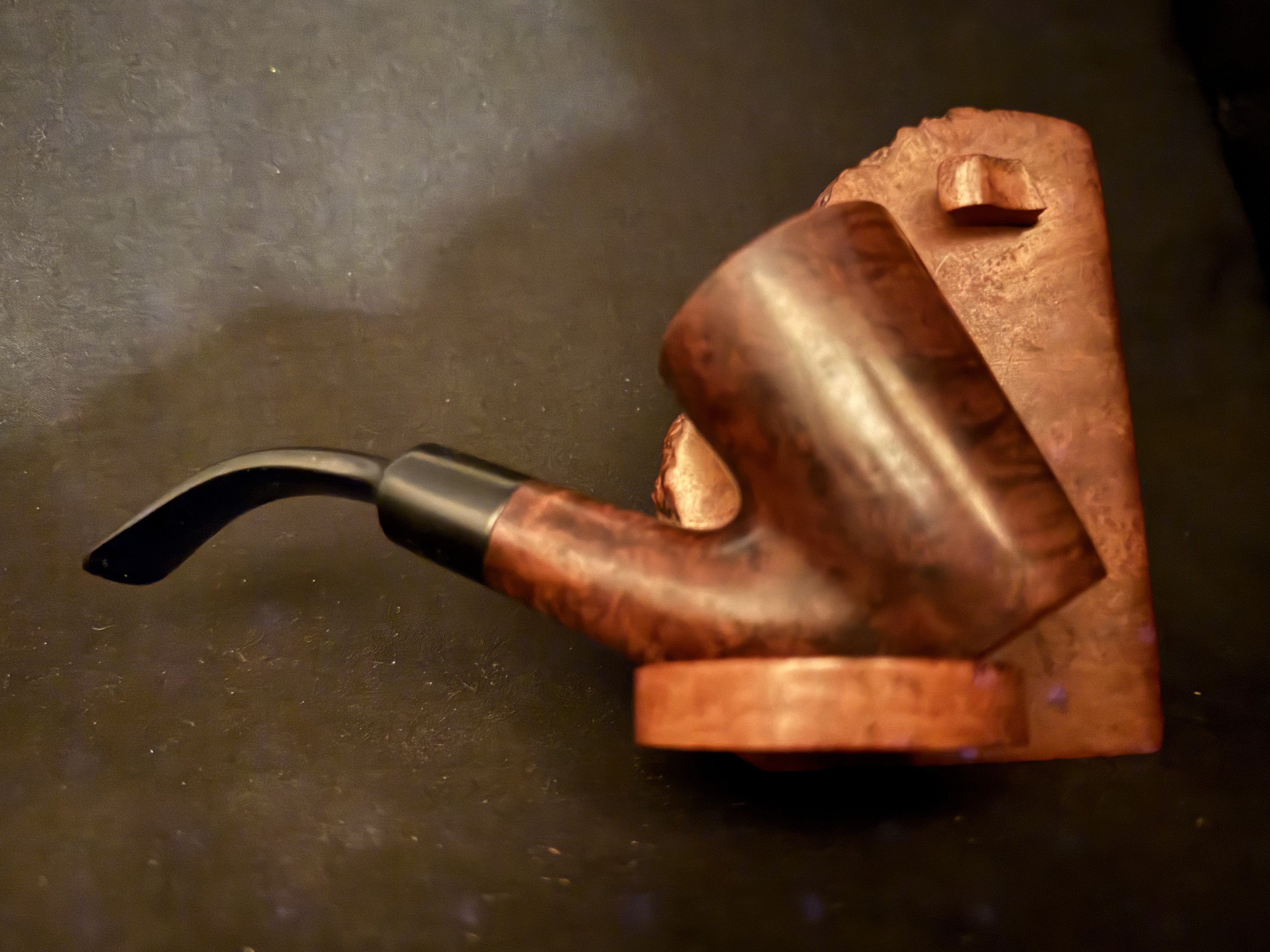 Vauen Luxus 037 Smooth Bent Dublin Sitter Estate Pipe with Vulcanite Saddle Stem and 9mm Filter 8