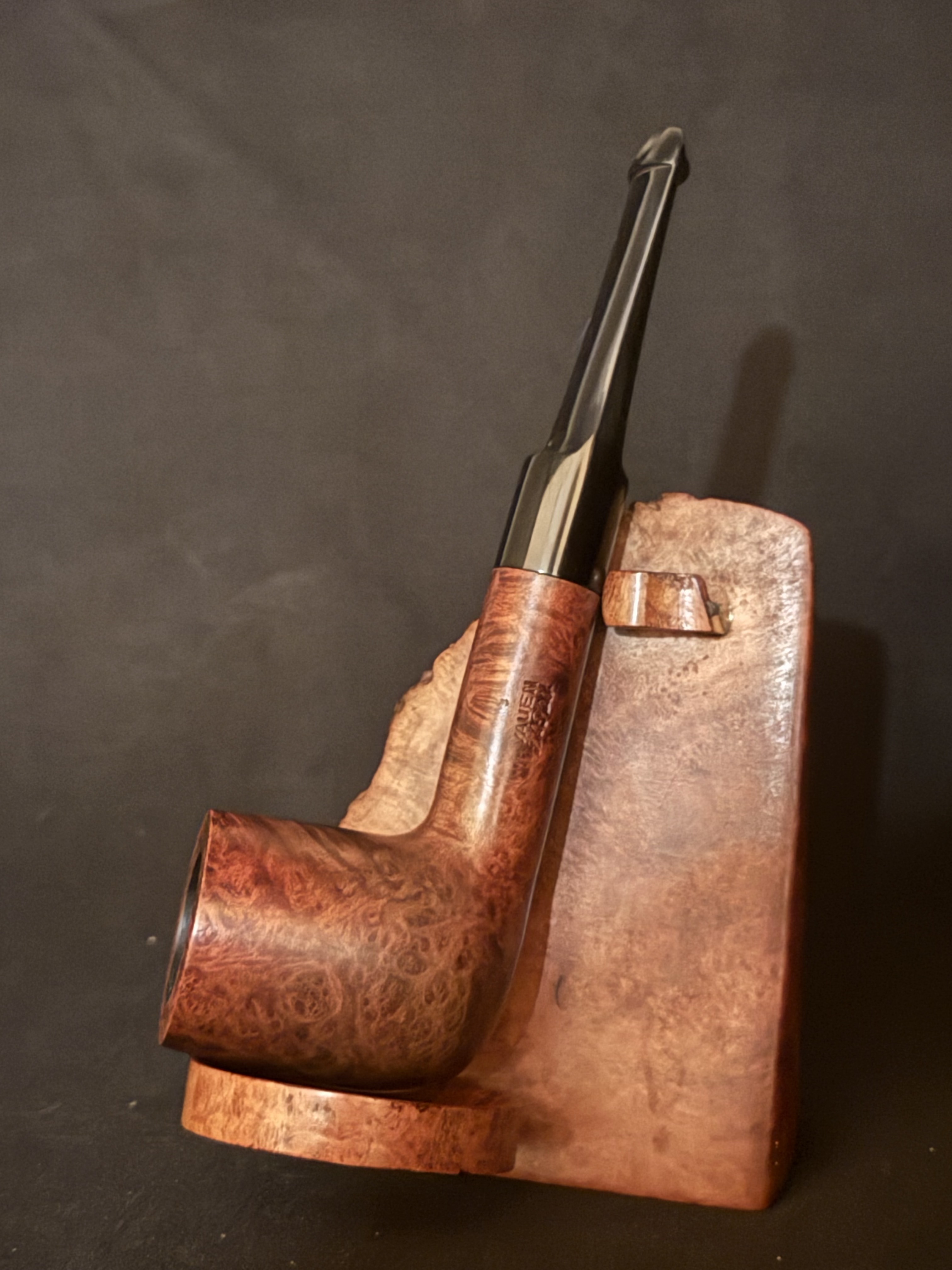 Vauen Dr. Perl 6242 Smooth Straight Billiard, Vulcanite Saddle Stem, P-Lip