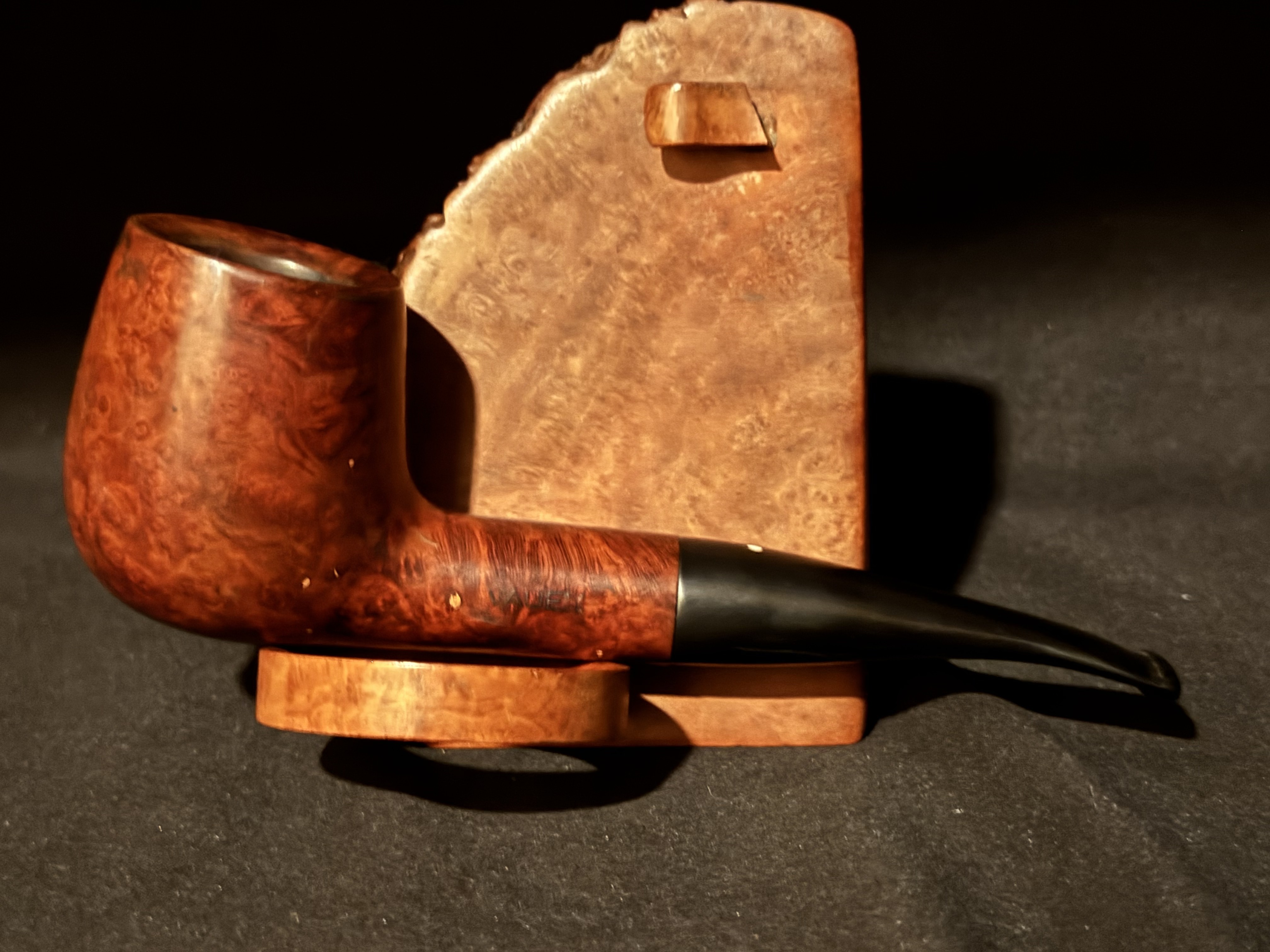 Vauen Straight Billiard 43 Smooth Briar Estate Pipe, 9mm Filter, Vertical Grain 3