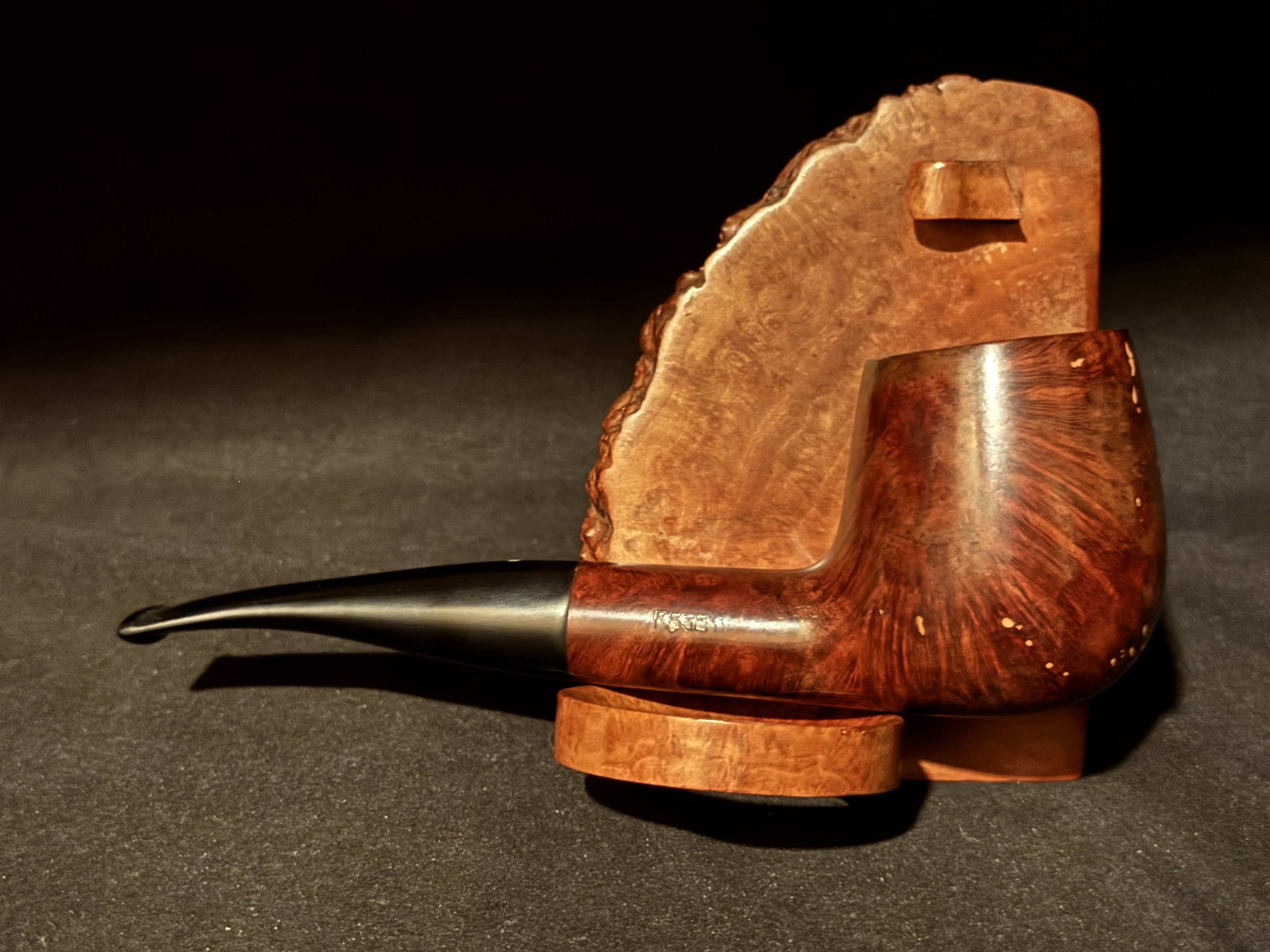 Vauen Straight Billiard 43 Smooth Briar Estate Pipe, 9mm Filter, Vertical Grain 4