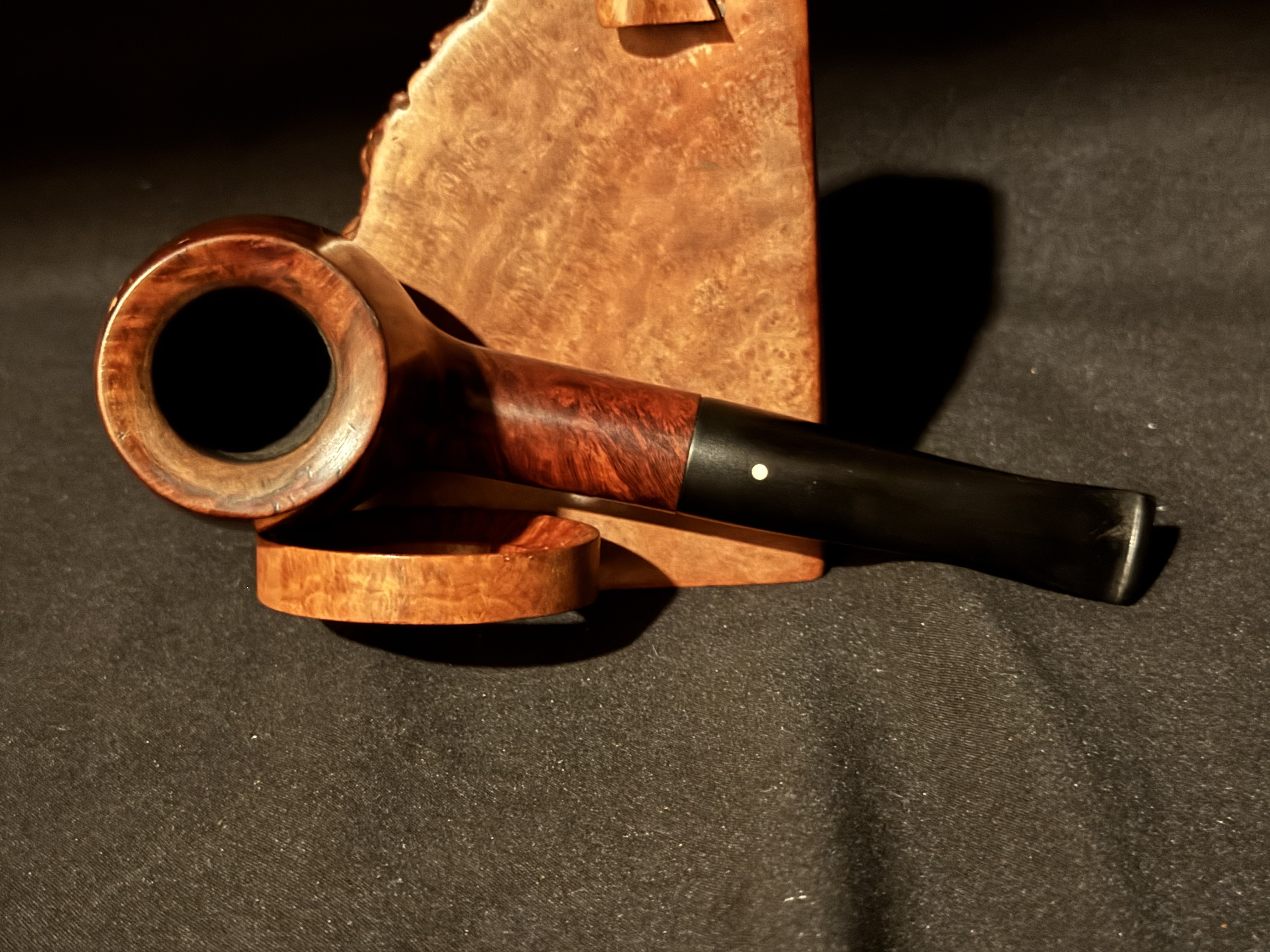 Vauen Straight Billiard 43 Smooth Briar Estate Pipe, 9mm Filter, Vertical Grain 5