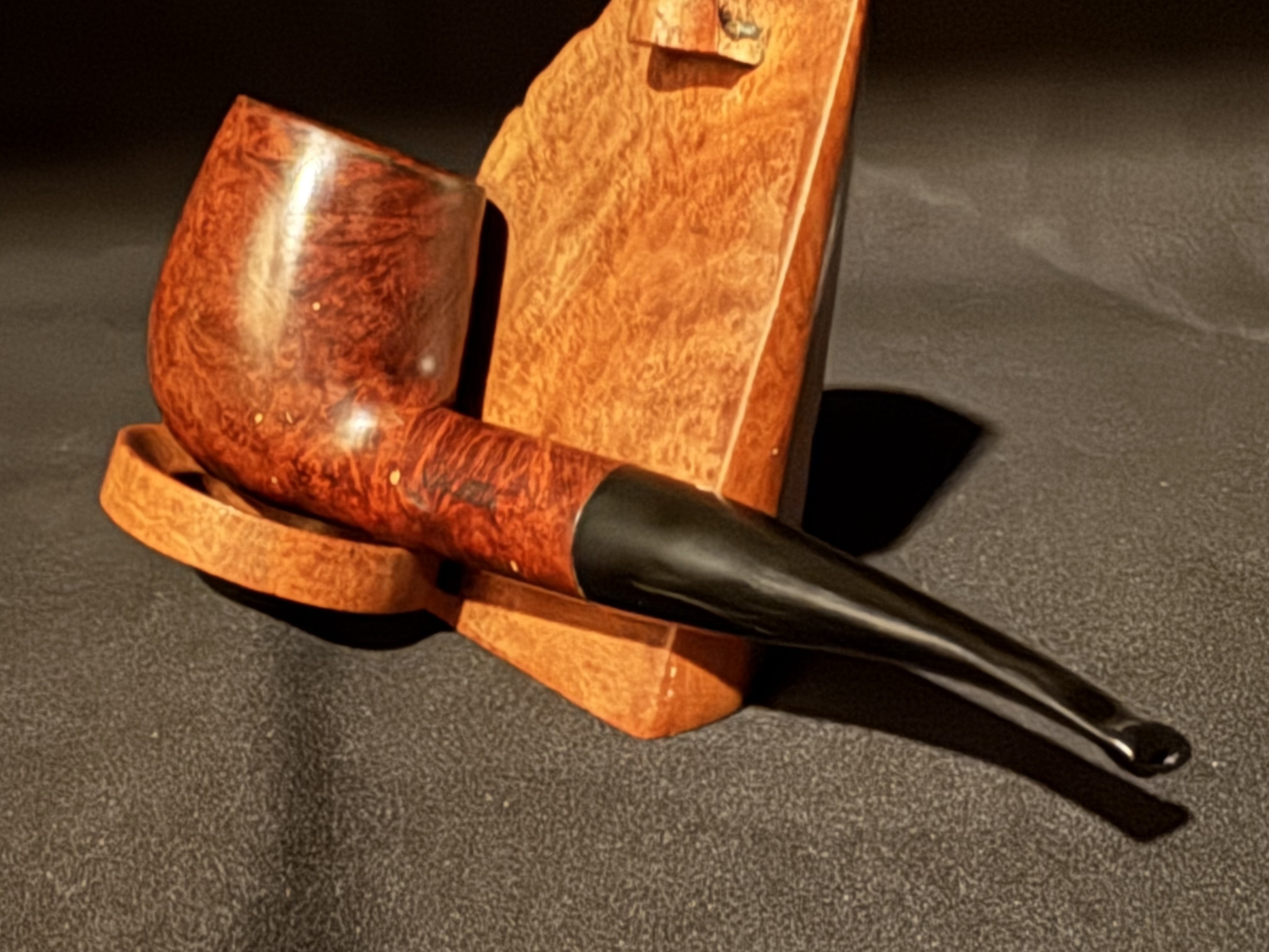 Vauen Straight Billiard 43 Smooth Briar Estate Pipe, 9mm Filter, Vertical Grain 8