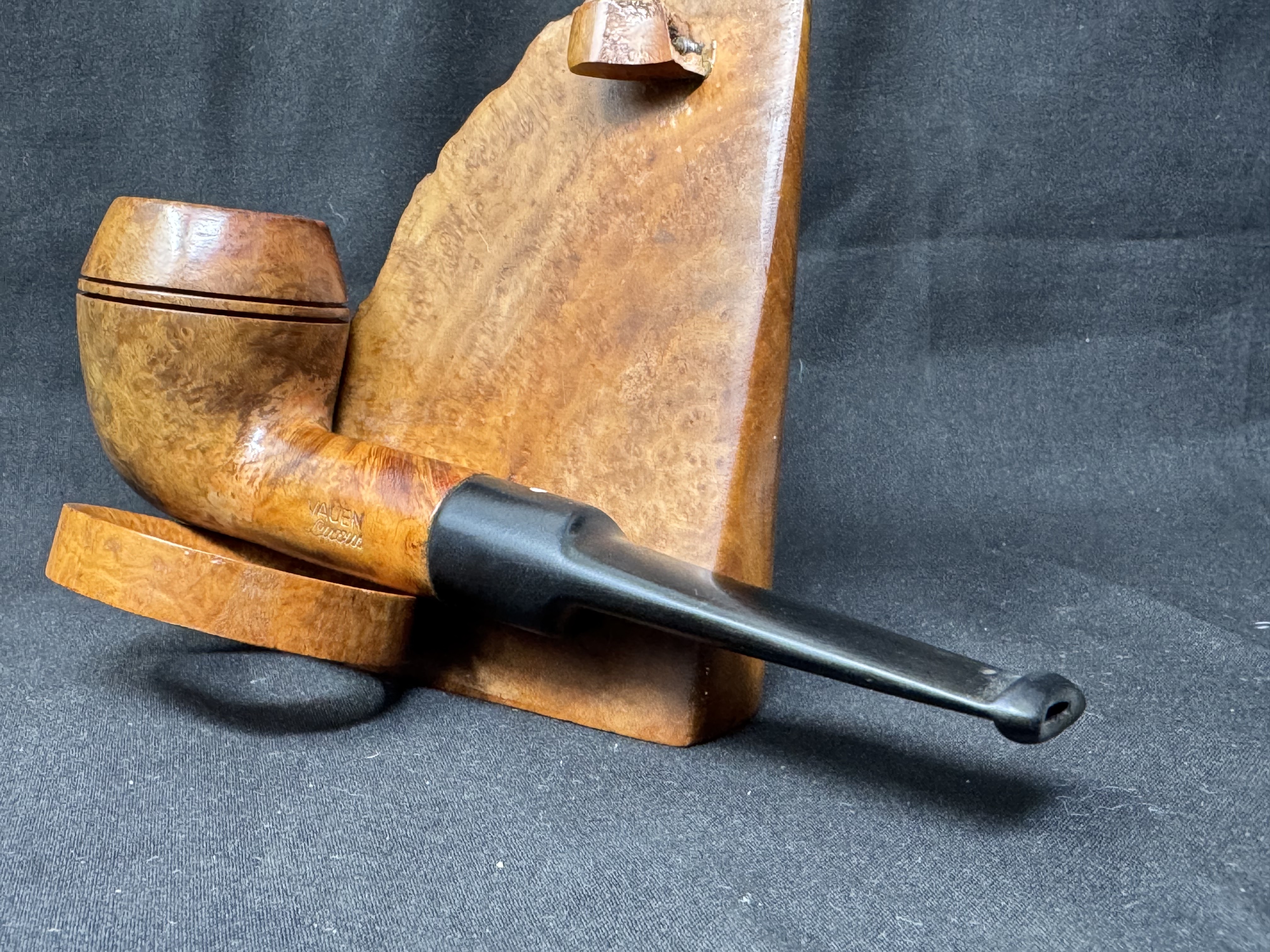 Vauen Straight Rhodesian Saddle Vulcanite Stem Estate Pipe 6