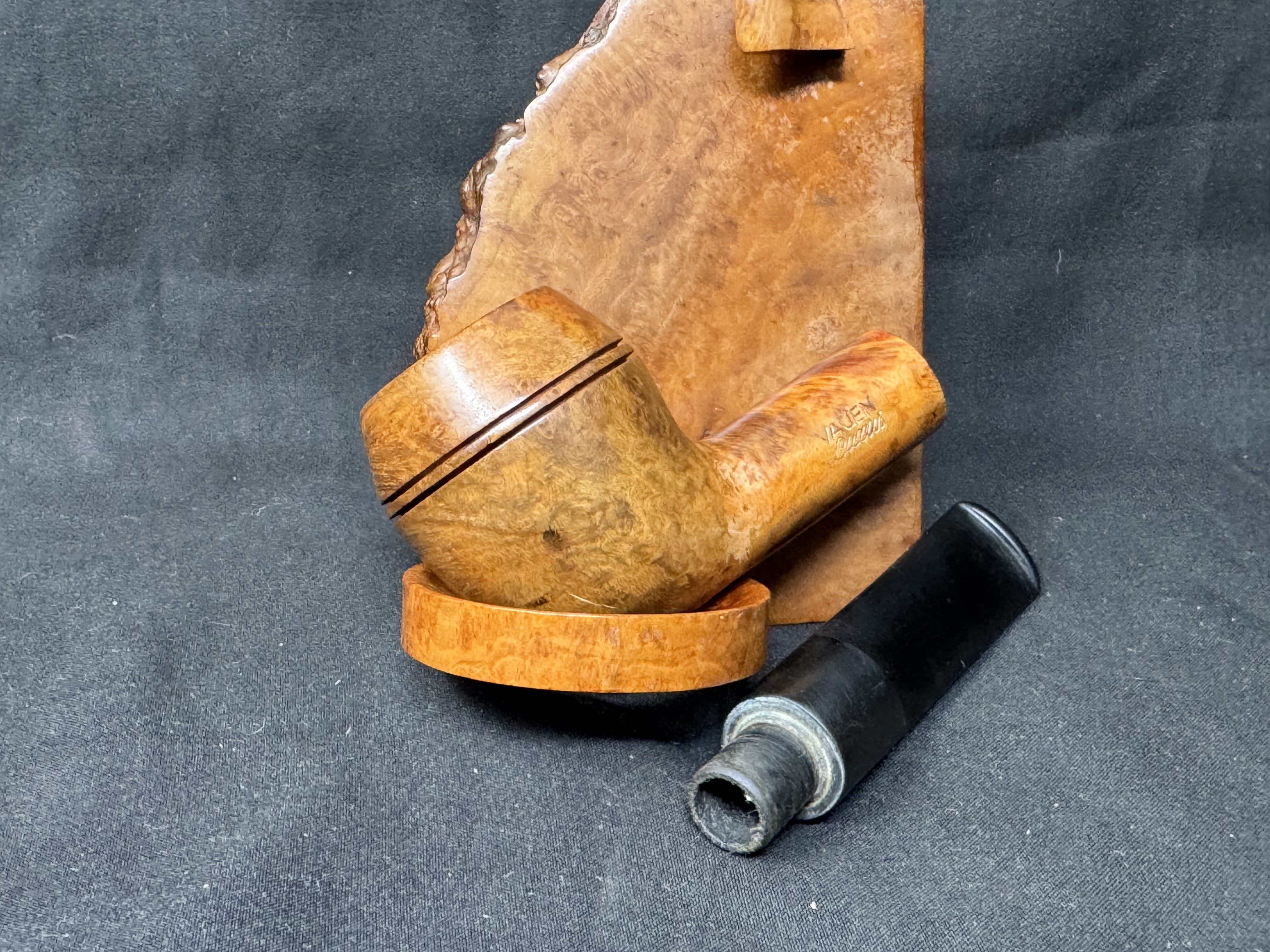 Vauen Straight Rhodesian Saddle Vulcanite Stem Estate Pipe 11