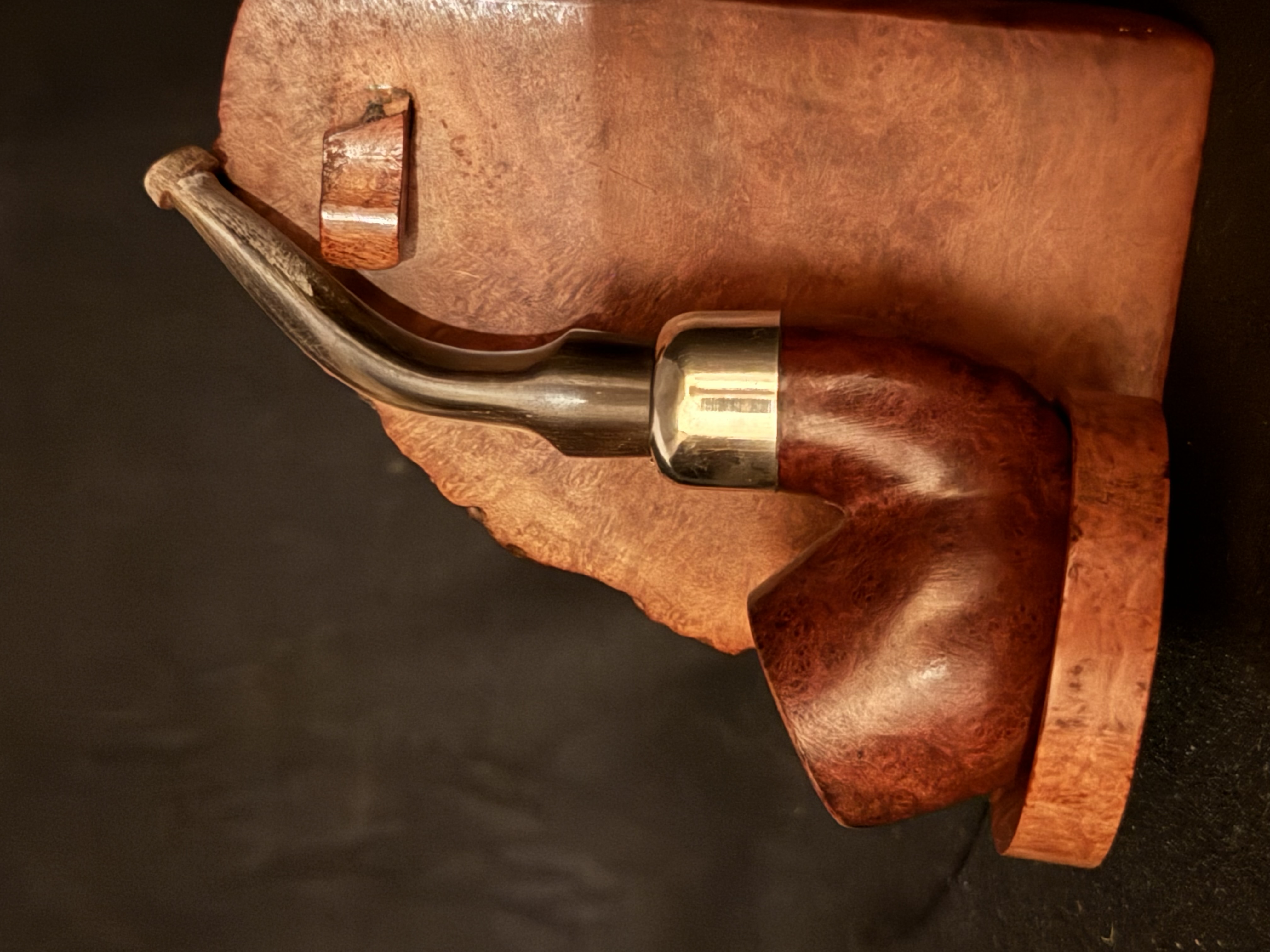 Bruyere Garantie Smooth Bent Billiard Vest Pocket Army Mount Pipe Bakelite Stem