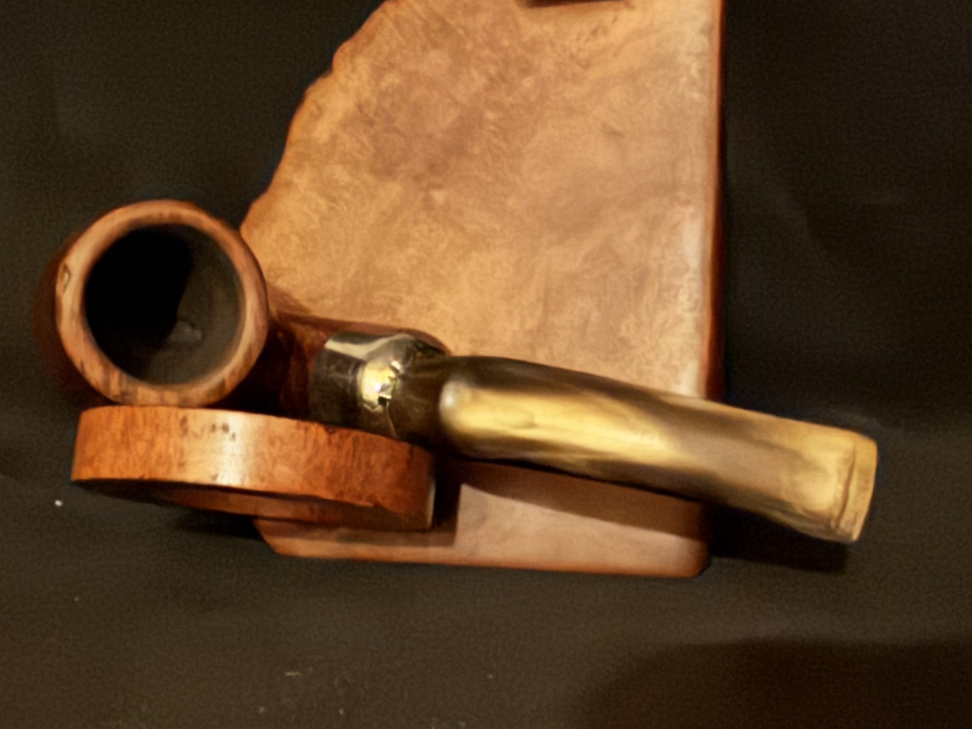 Bruyere Garantie Smooth Bent Billiard Vest Pocket Army Mount Pipe Bakelite Stem 5