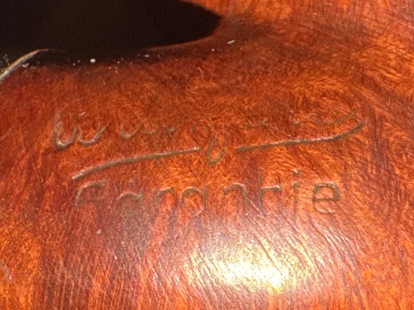 Bruyere Garantie Smooth Bent Billiard Vest Pocket Army Mount Pipe Bakelite Stem 10