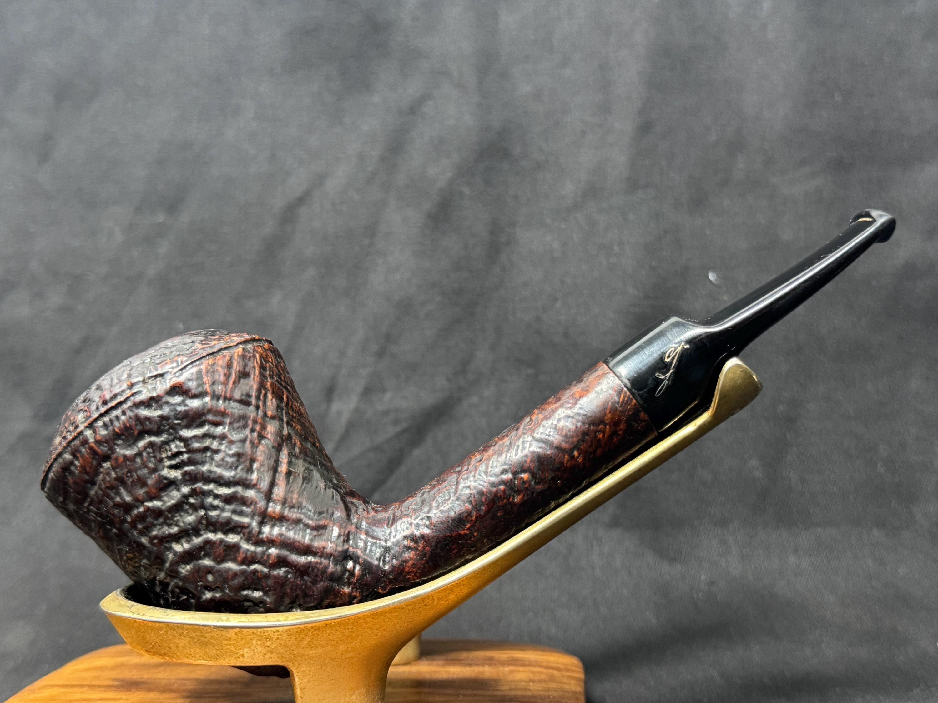 Vintage Savinelli Autograph G Pipe: Giancarlo's Sandblast Dublin Rhodesian