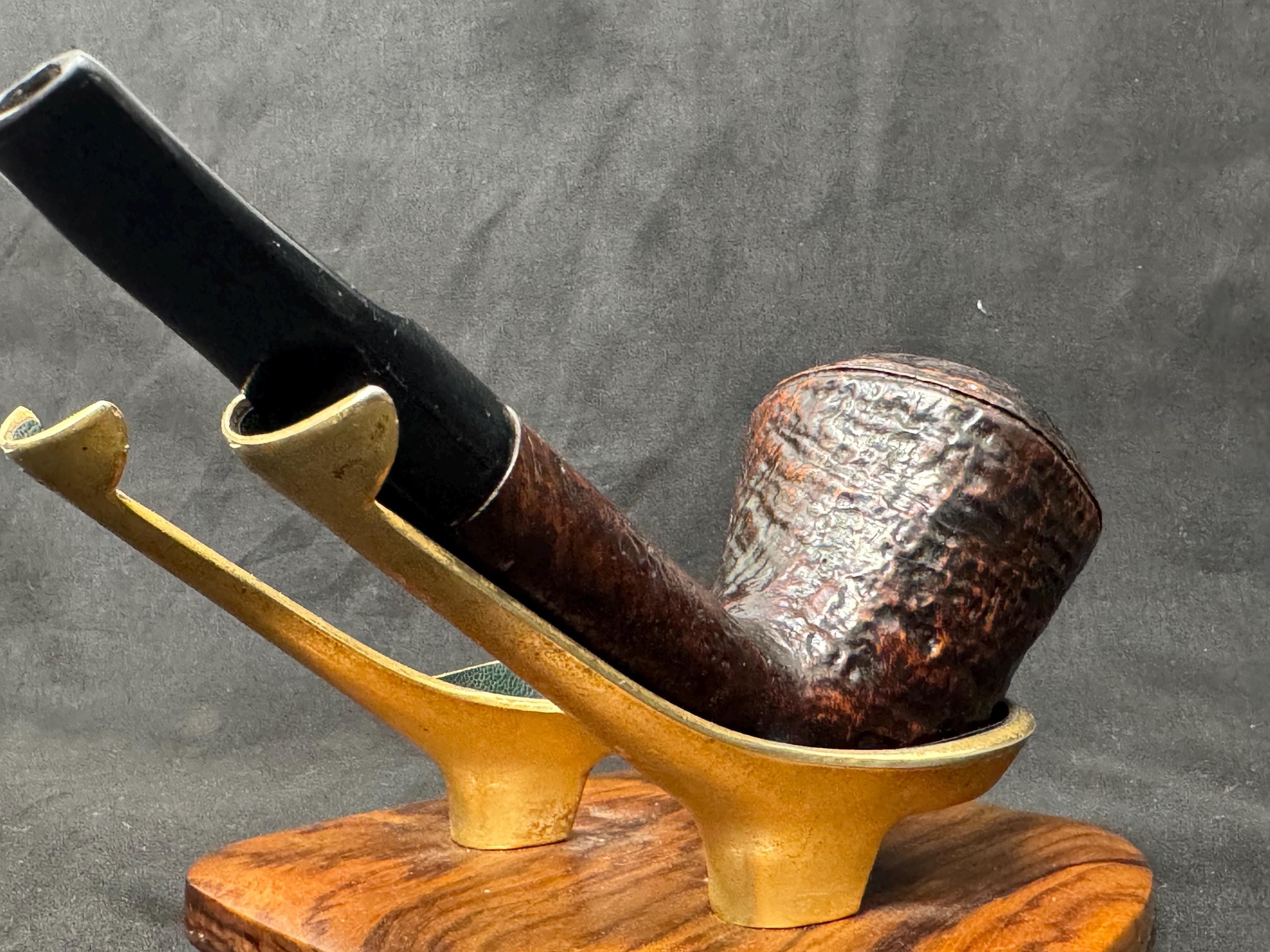 Vintage Savinelli Autograph G Pipe: Giancarlo's Sandblast Dublin Rhodesian 8