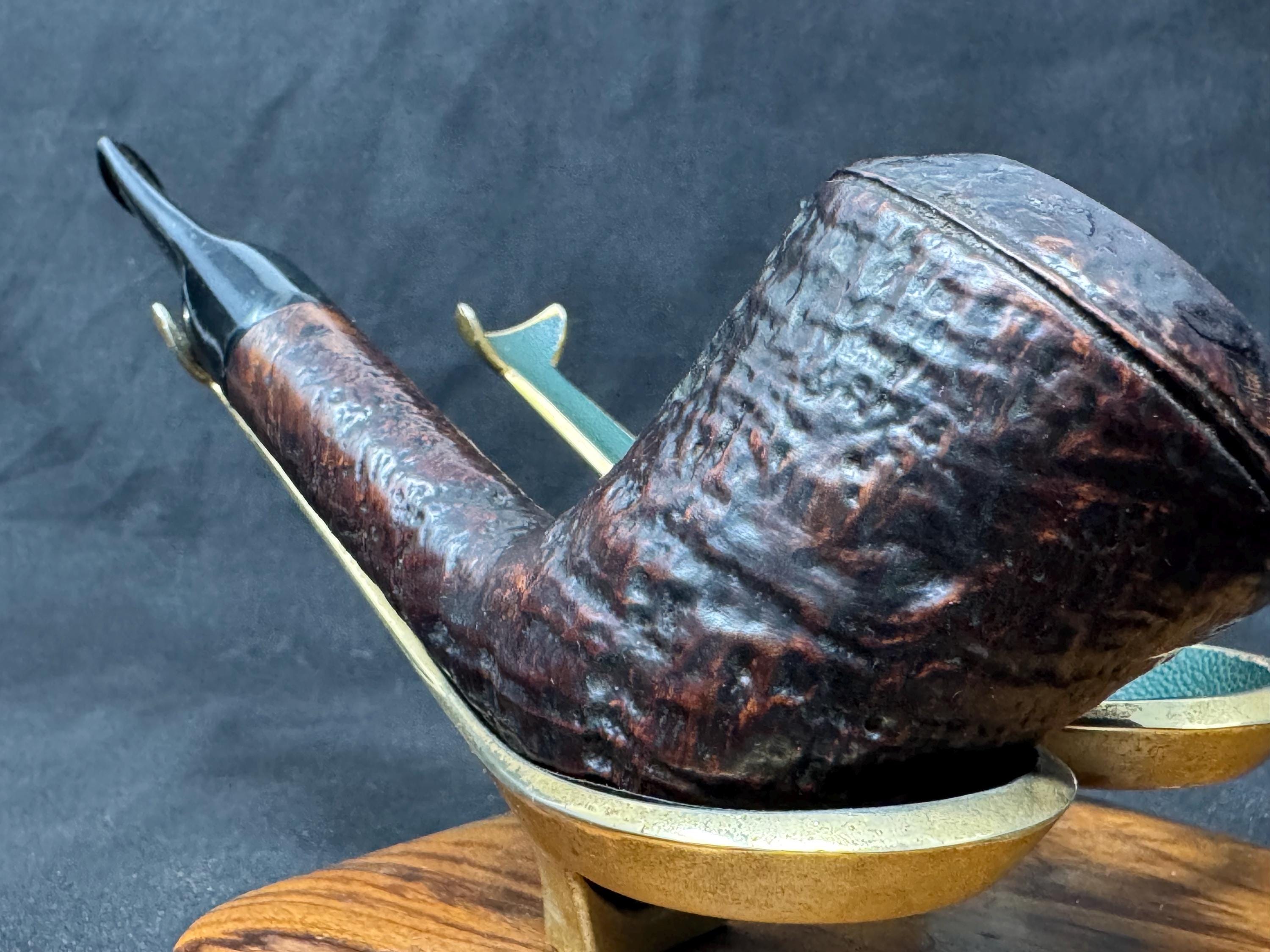 Vintage Savinelli Autograph G Pipe: Giancarlo's Sandblast Dublin Rhodesian 10