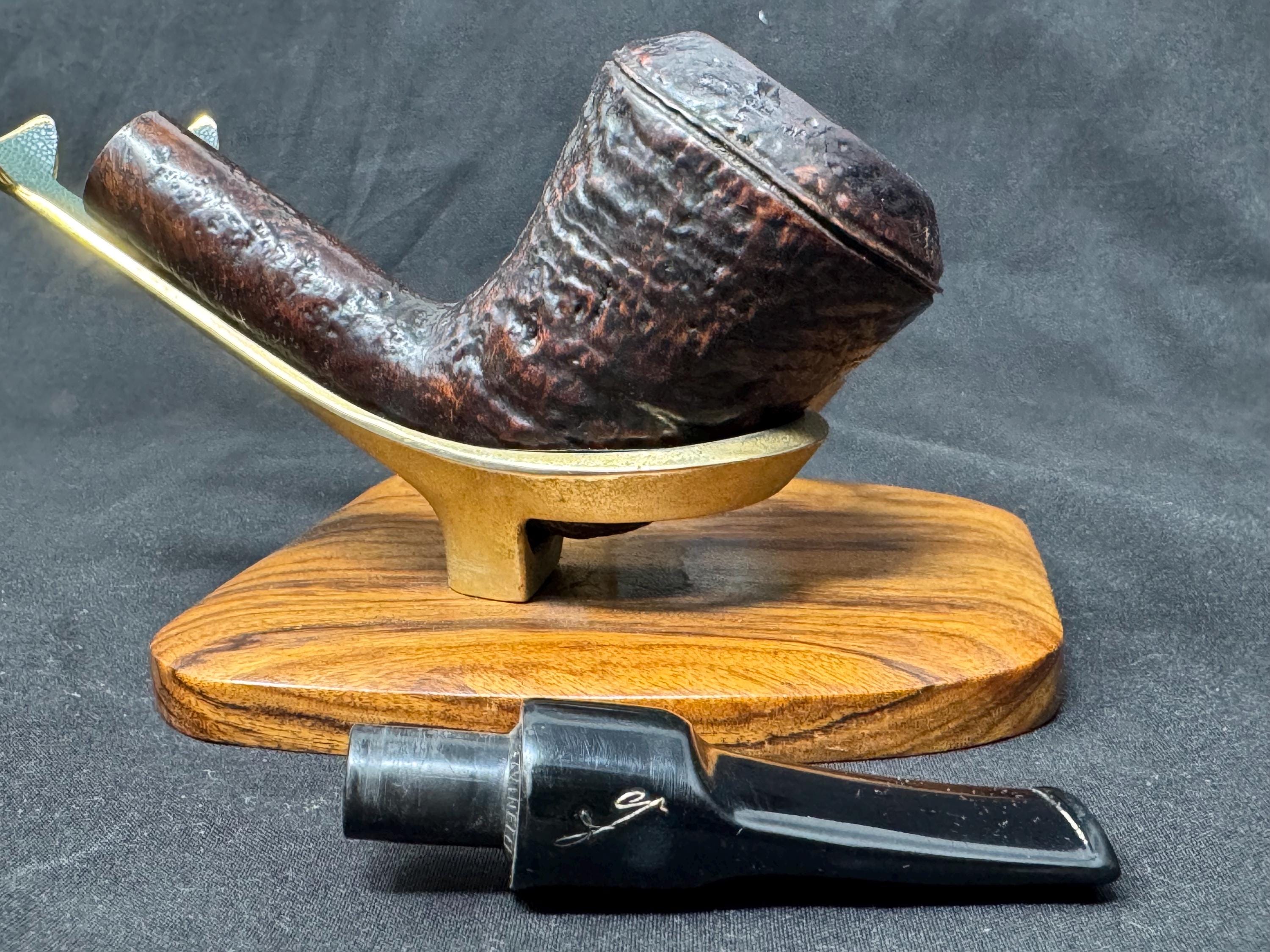 Vintage Savinelli Autograph G Pipe: Giancarlo's Sandblast Dublin Rhodesian 12