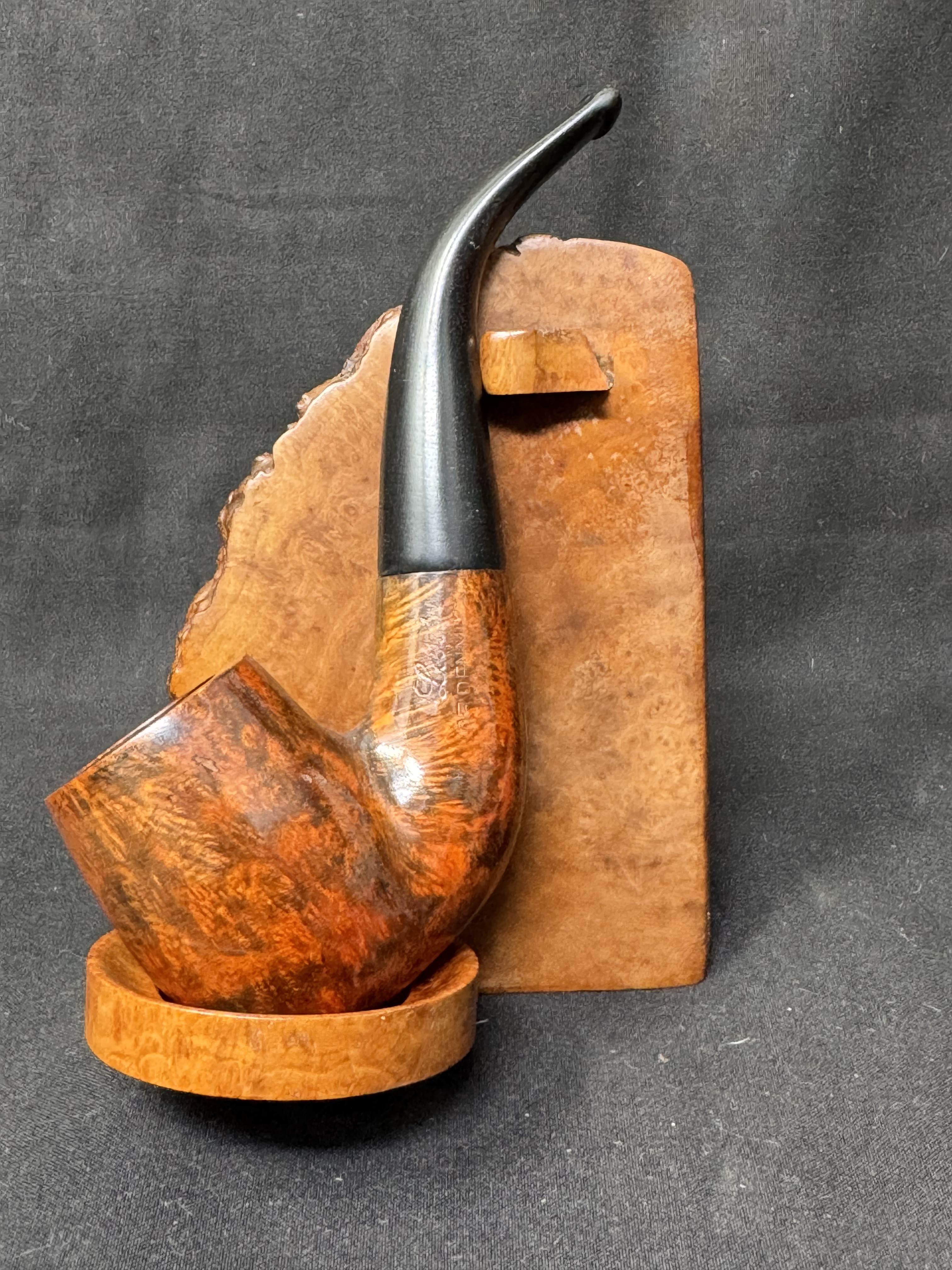 W.. Larsen Economic Line Smooth Bent Billiard Estate Pipe, Denmark