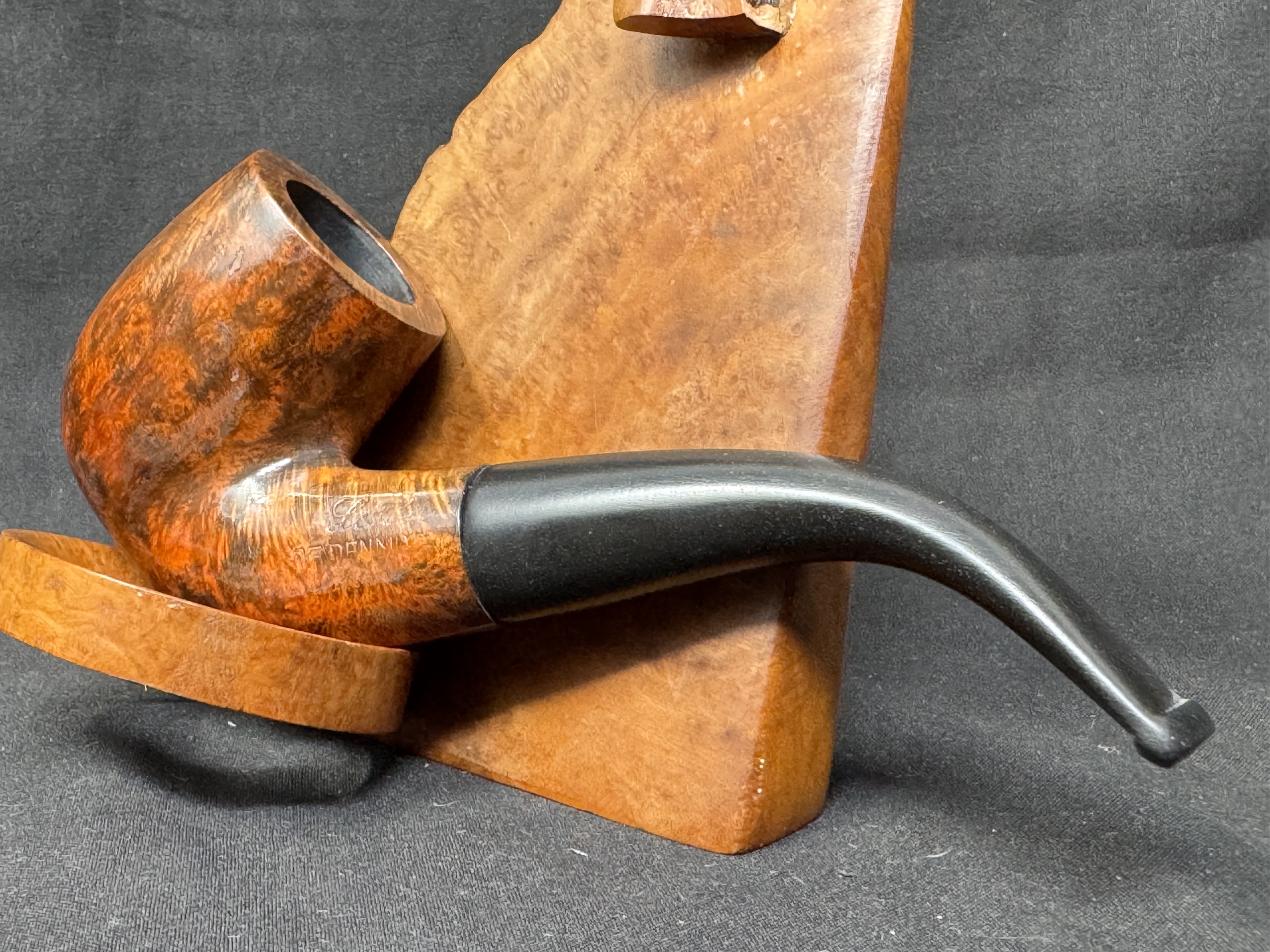 W.. Larsen Economic Line Smooth Bent Billiard Estate Pipe, Denmark 8