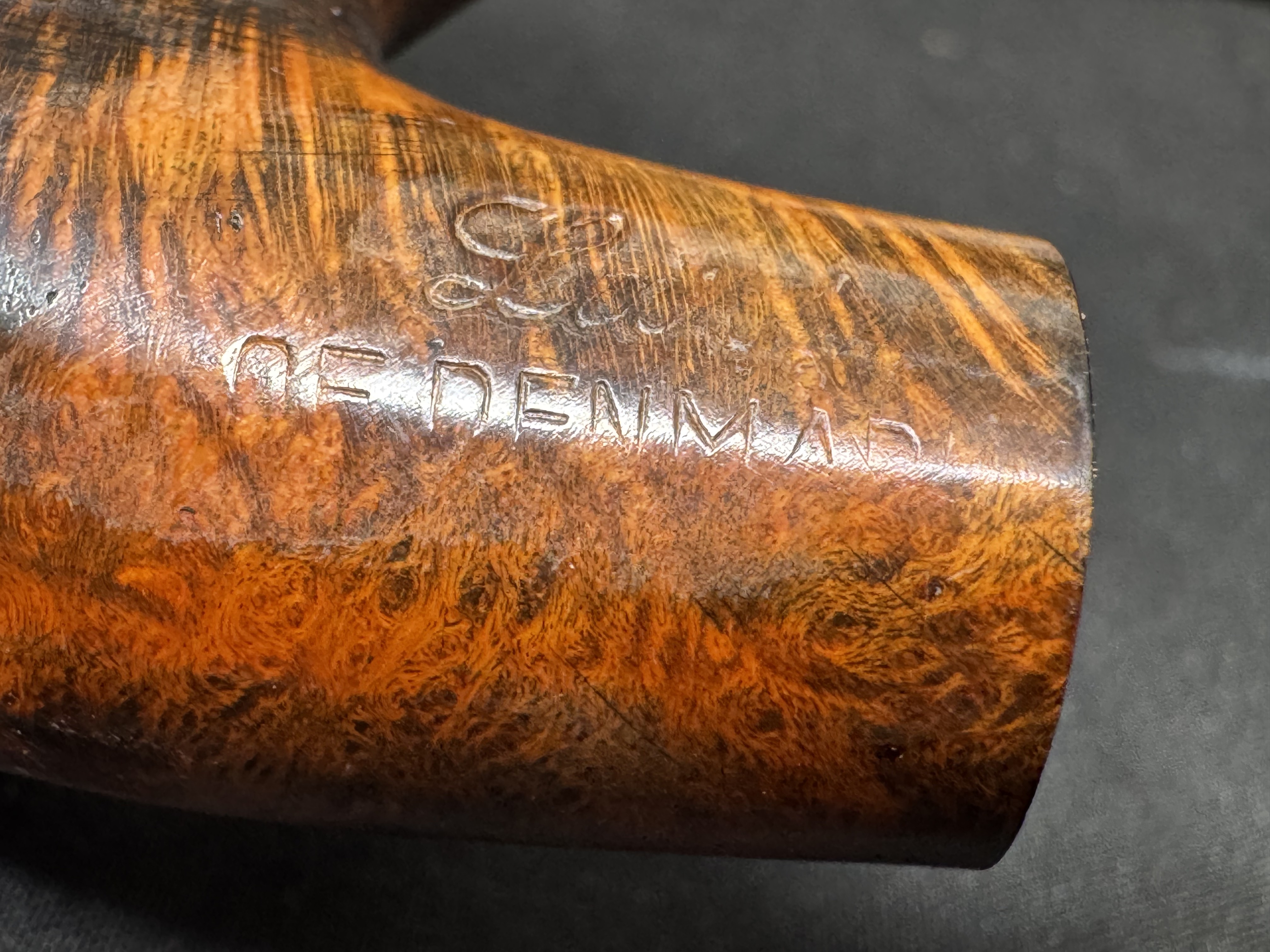 W.. Larsen Economic Line Smooth Bent Billiard Estate Pipe, Denmark 16