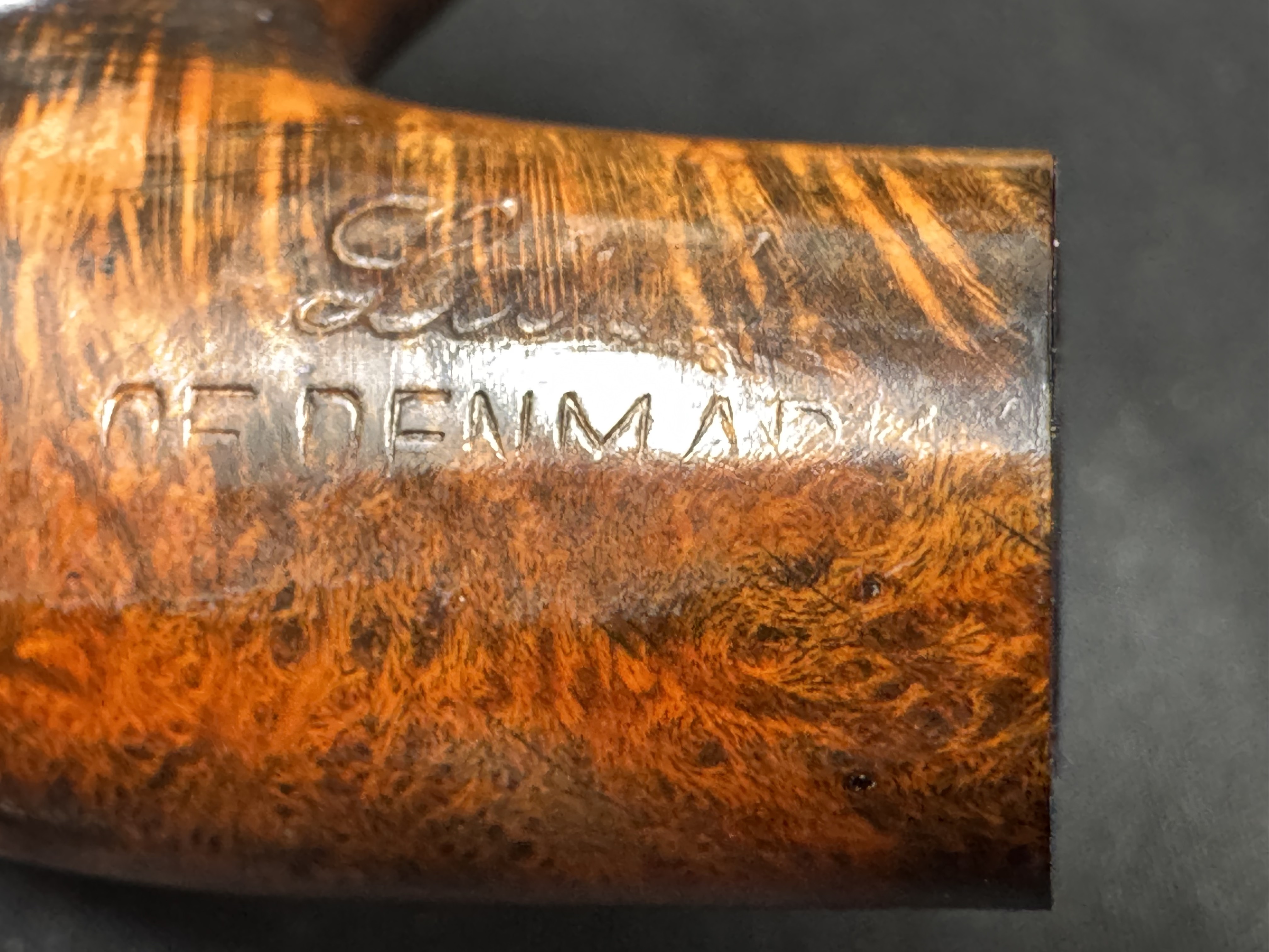 W.. Larsen Economic Line Smooth Bent Billiard Estate Pipe, Denmark 18