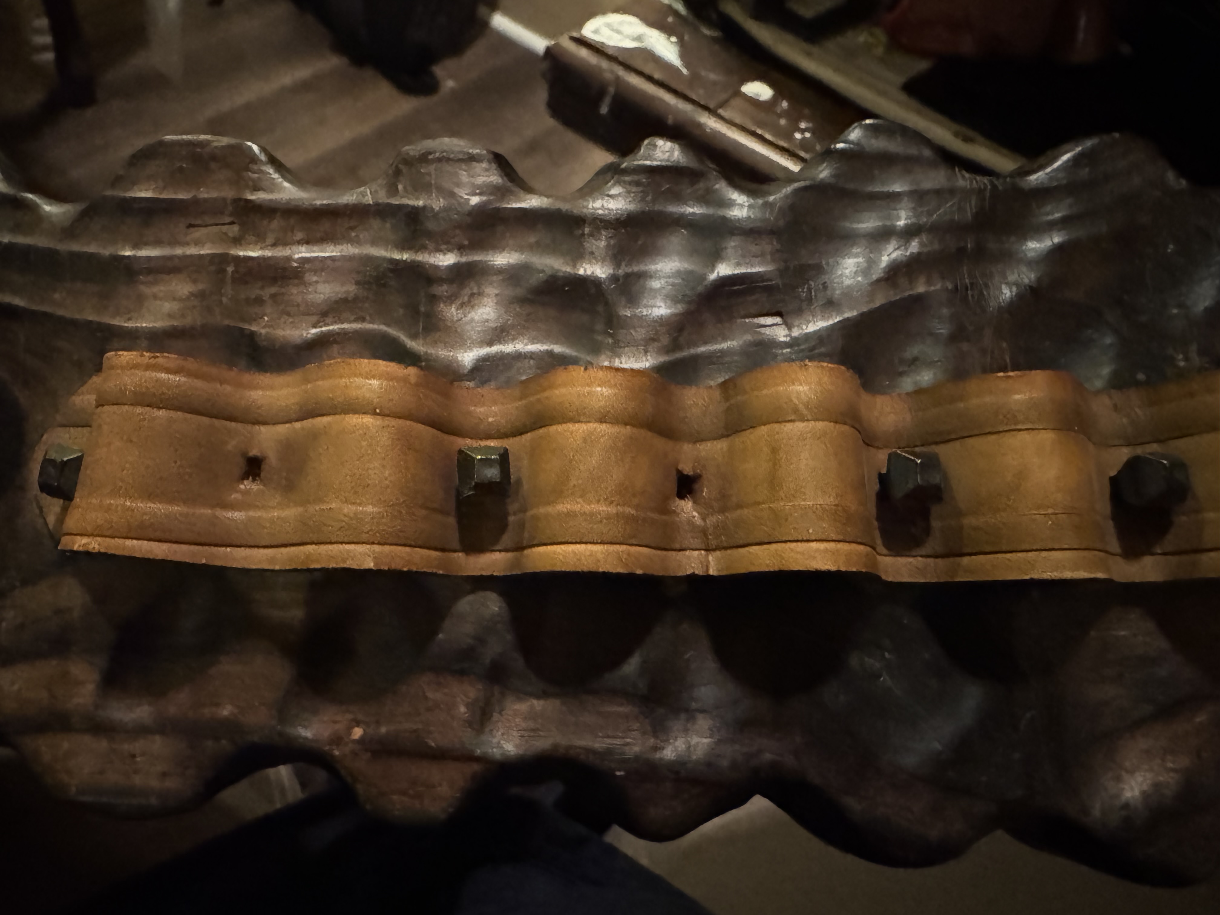 Wooden Pipe Holder for 7 Pipes, Leather Strap - Pre Used 2