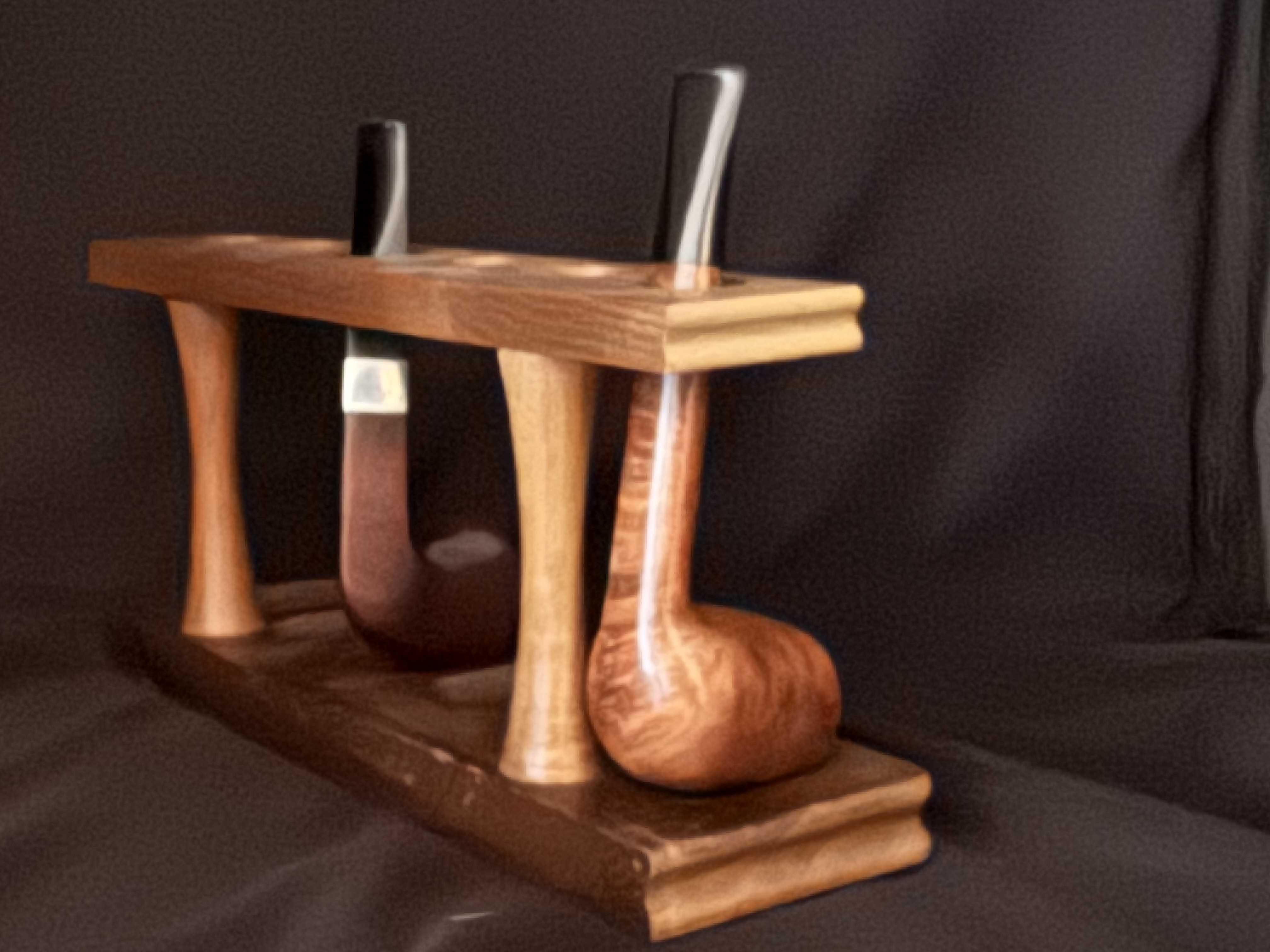 Wooden Pipe Holder for 6 Pipes 5