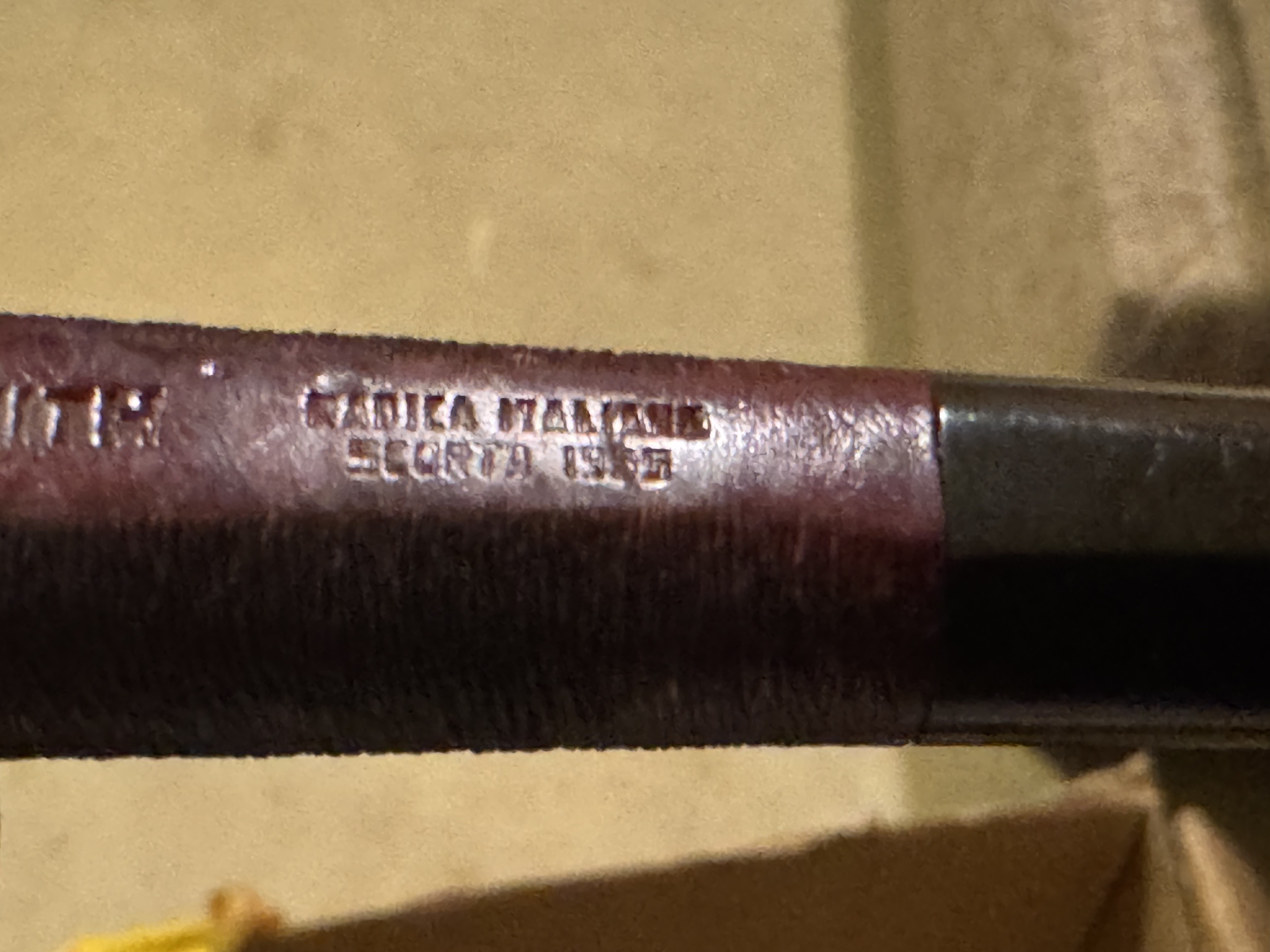 Zenith Italian Briar Straight Billiard Estate Pipe, 1955, Brush Finish, Unsmoked 11