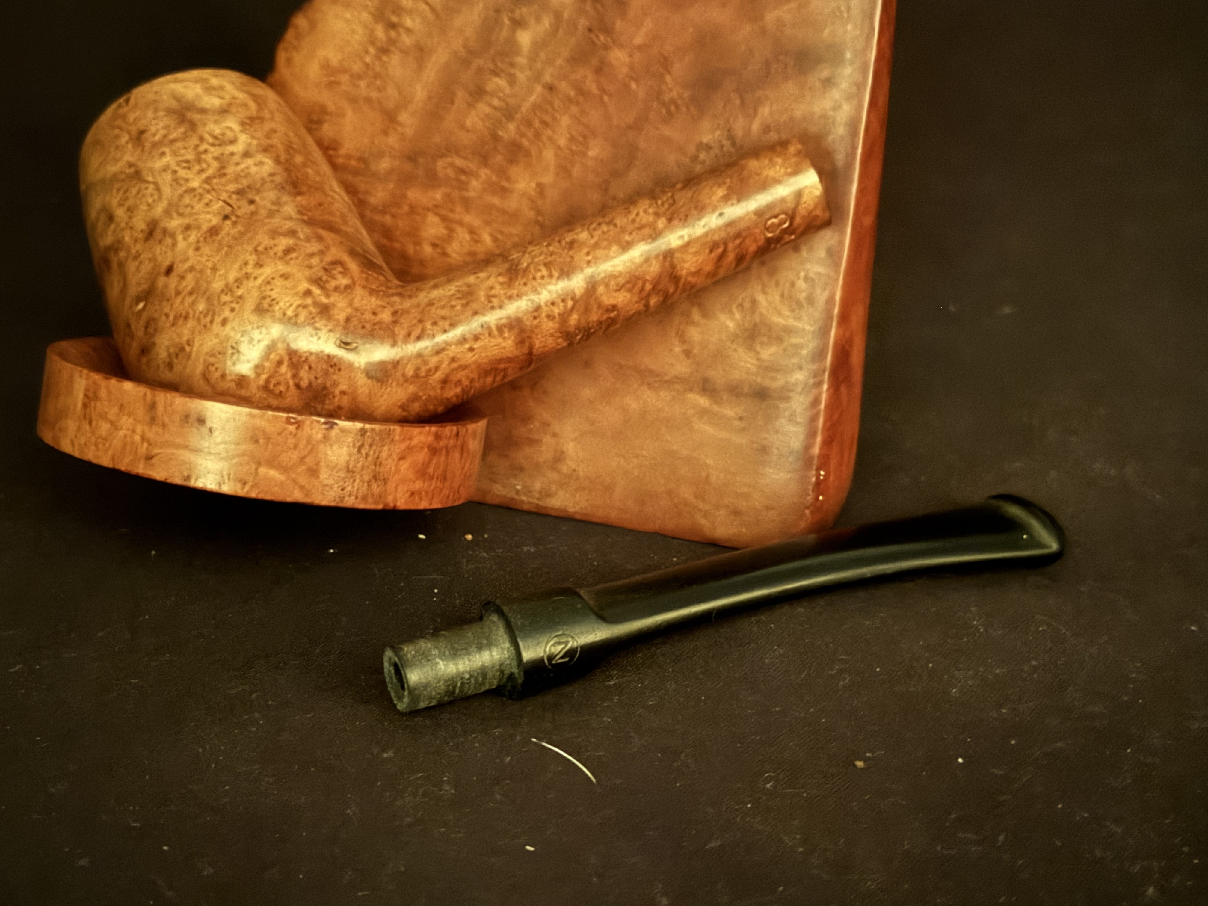 Zenith Special Radica Italiana Scorta 1955 Smooth Billiard Pencil Shank Pocket Pipe - Unsmoked Estate Pipe 10