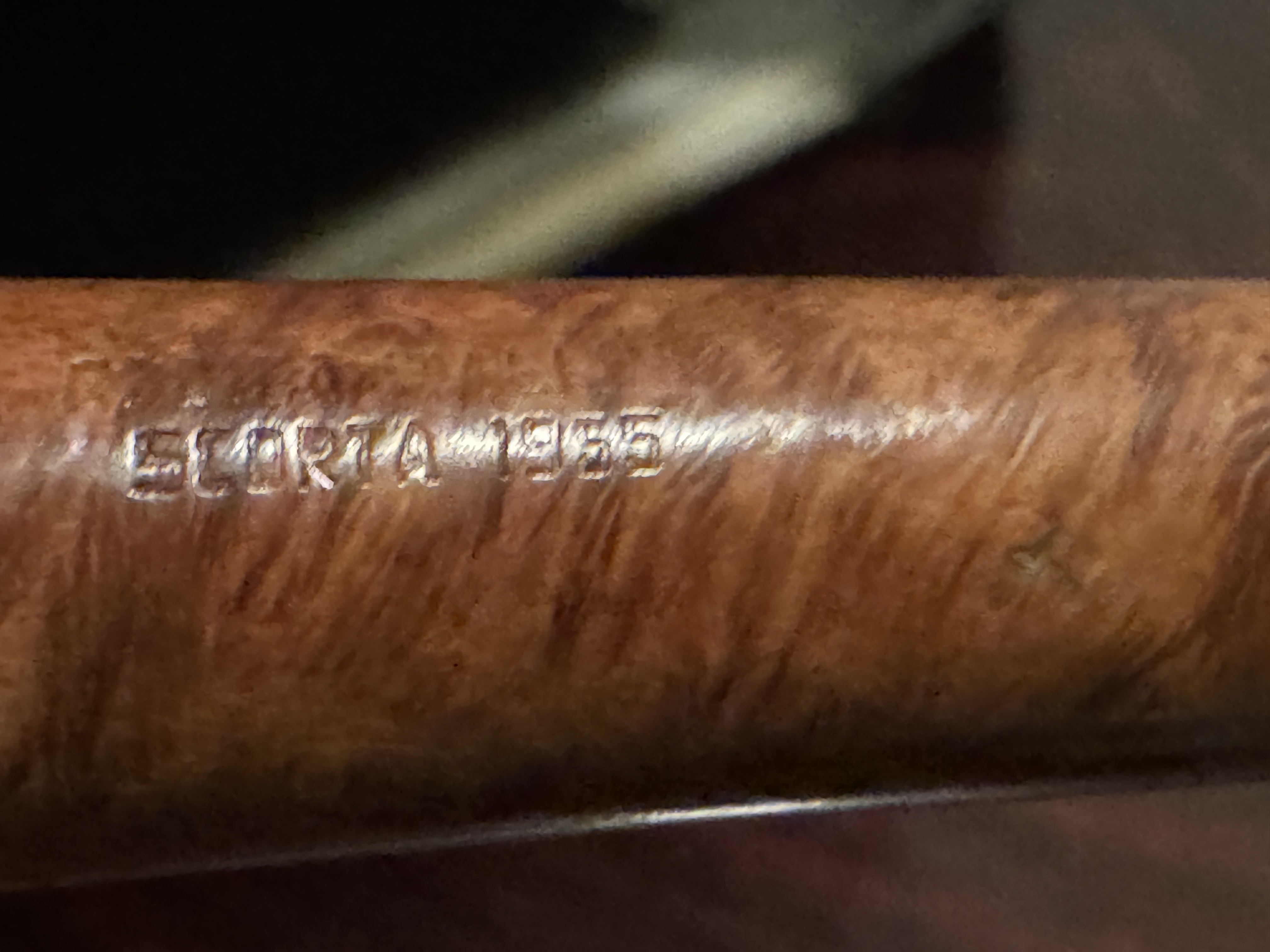 Zenith Special Radica Italiana Scorta 1955 Smooth Billiard Pencil Shank Pocket Pipe - Unsmoked Estate Pipe 13